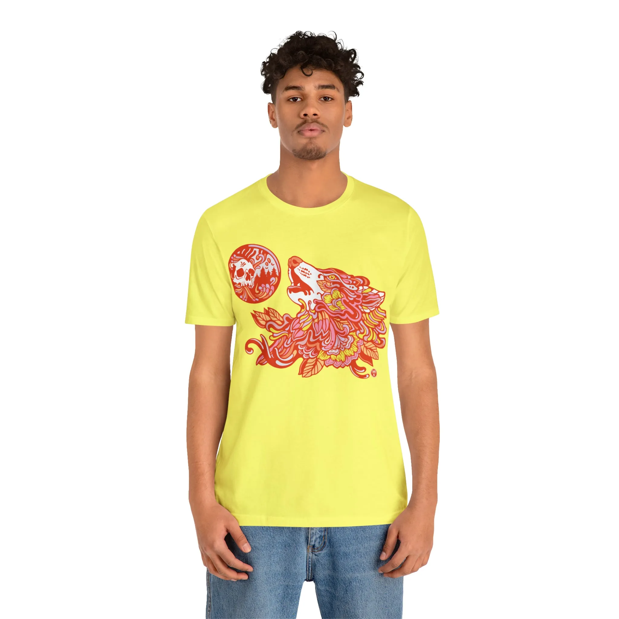 Howl-O-Ween (ORNG) by Chaya Av Unisex Short Sleeve T-Shirt DTG (16 Colors Available)