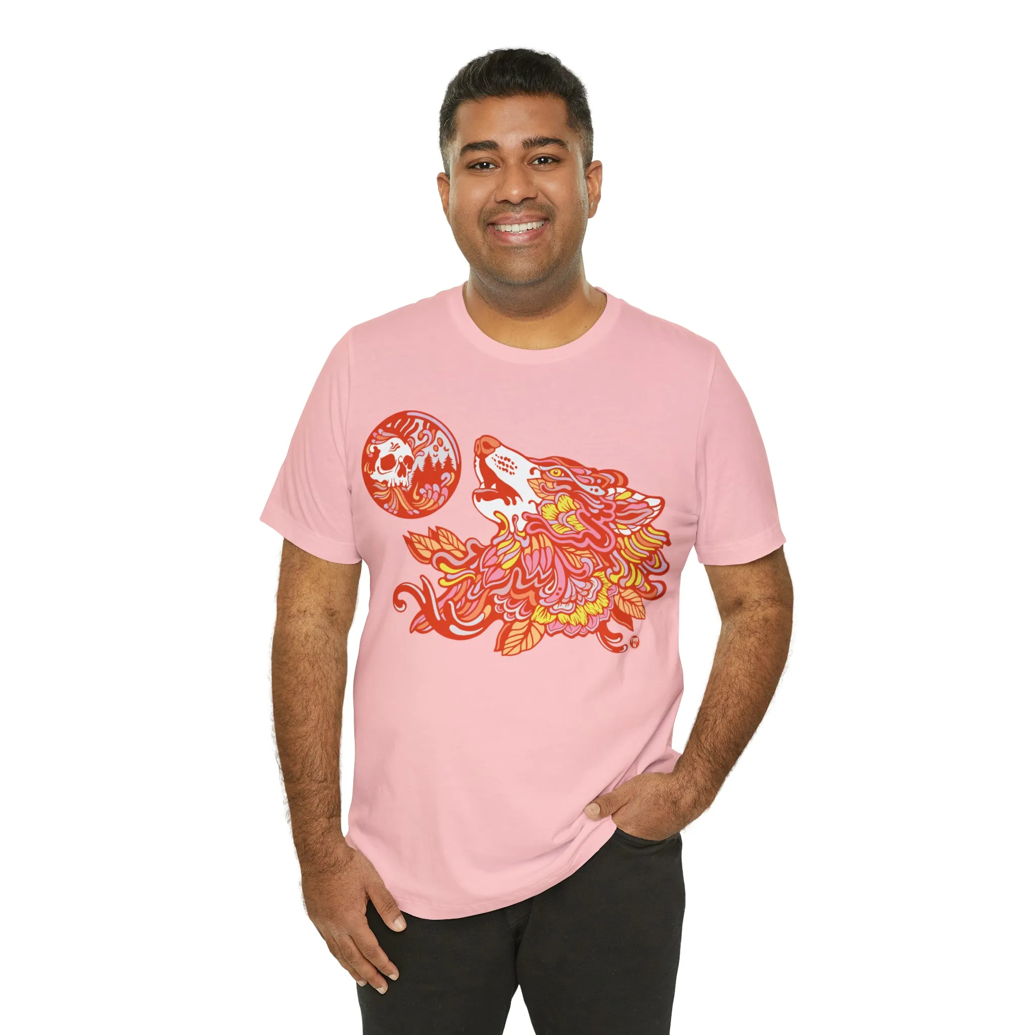 Howl-O-Ween (ORNG) by Chaya Av Unisex Short Sleeve T-Shirt DTG (16 Colors Available)
