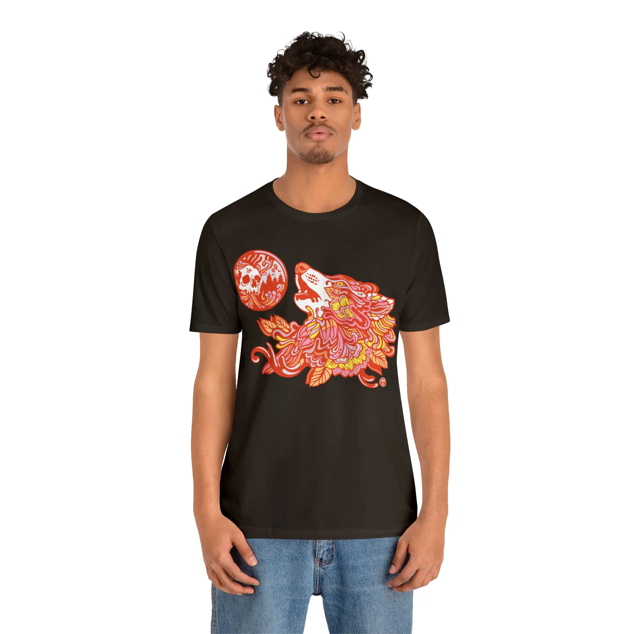 Howl-O-Ween (ORNG) by Chaya Av Unisex Short Sleeve T-Shirt DTG (16 Colors Available)