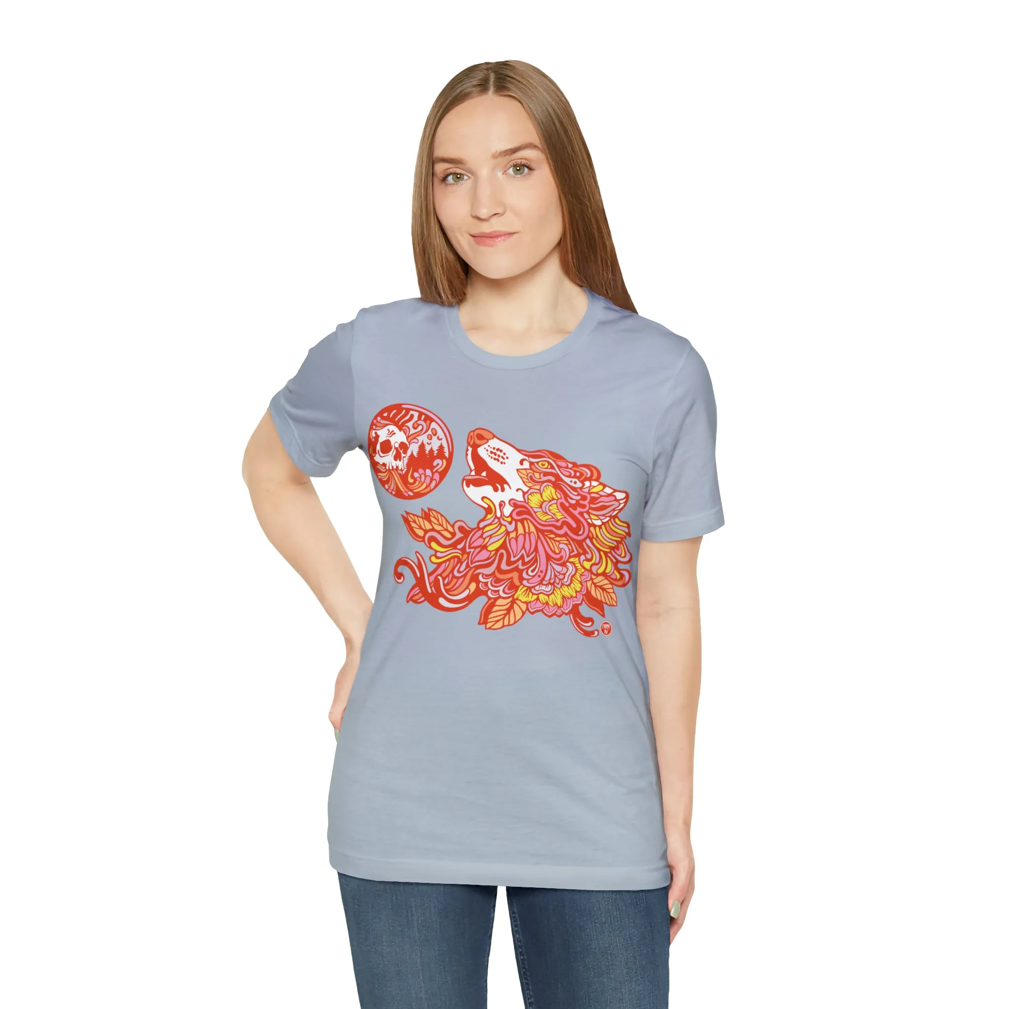 Howl-O-Ween (ORNG) by Chaya Av Unisex Short Sleeve T-Shirt DTG (16 Colors Available)