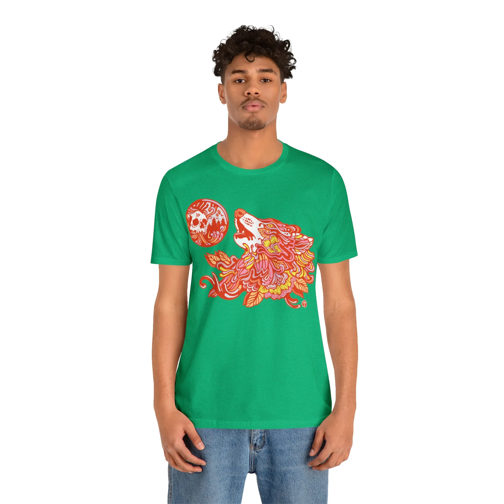 Howl-O-Ween (ORNG) by Chaya Av Unisex Short Sleeve T-Shirt DTG (16 Colors Available)
