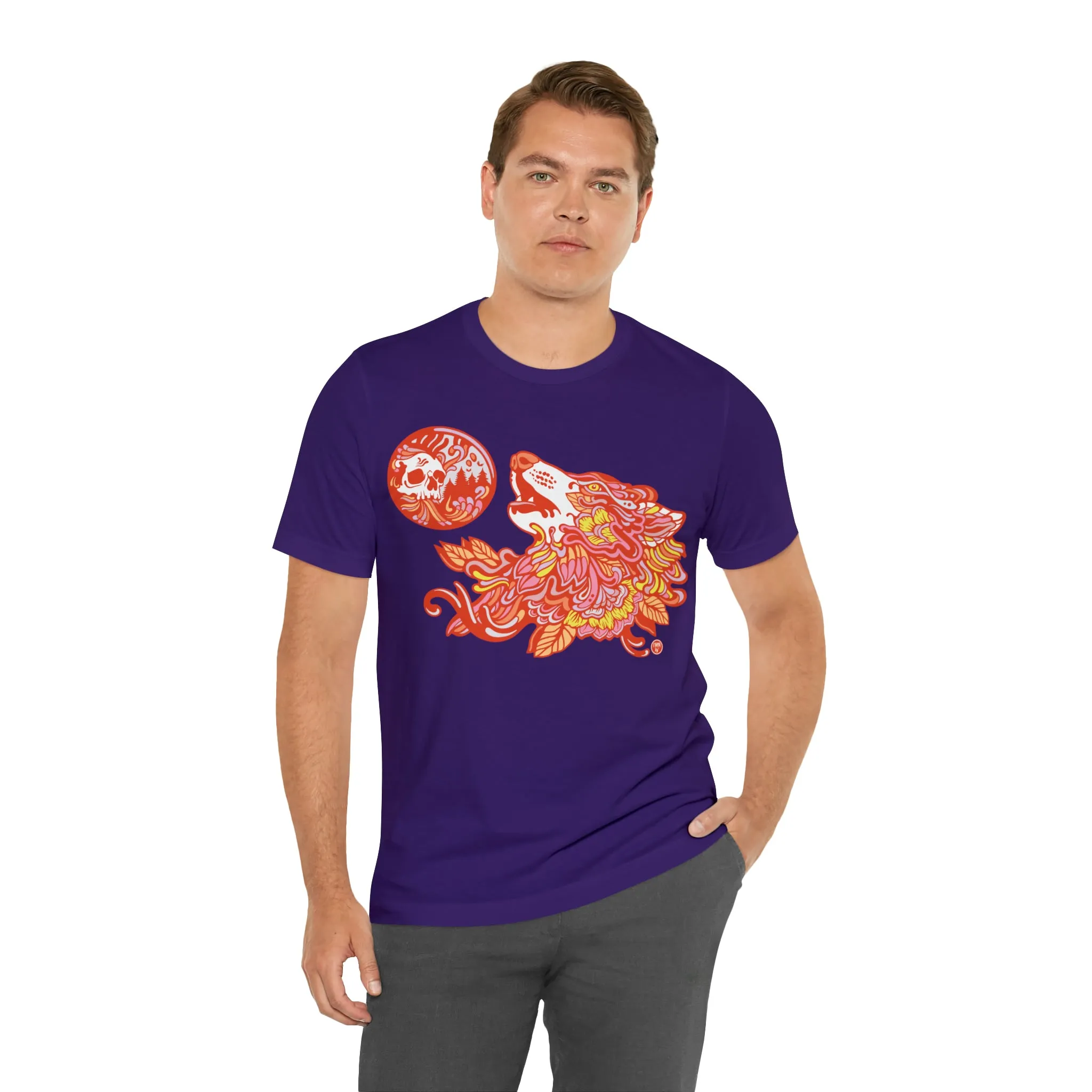 Howl-O-Ween (ORNG) by Chaya Av Unisex Short Sleeve T-Shirt DTG (16 Colors Available)