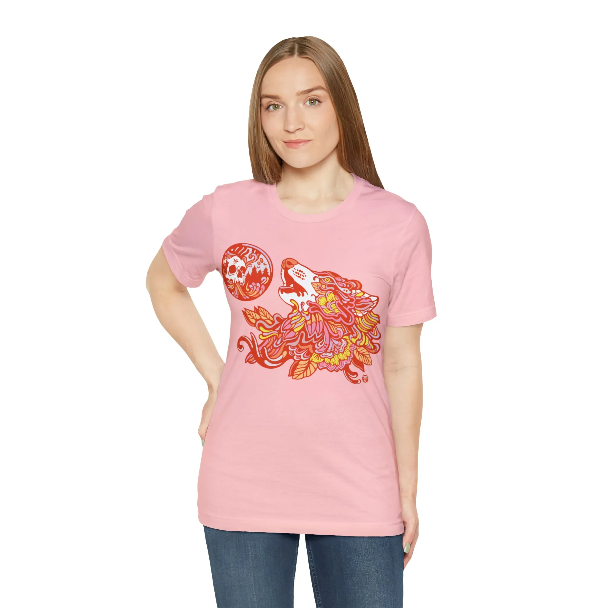 Howl-O-Ween (ORNG) by Chaya Av Unisex Short Sleeve T-Shirt DTG (16 Colors Available)