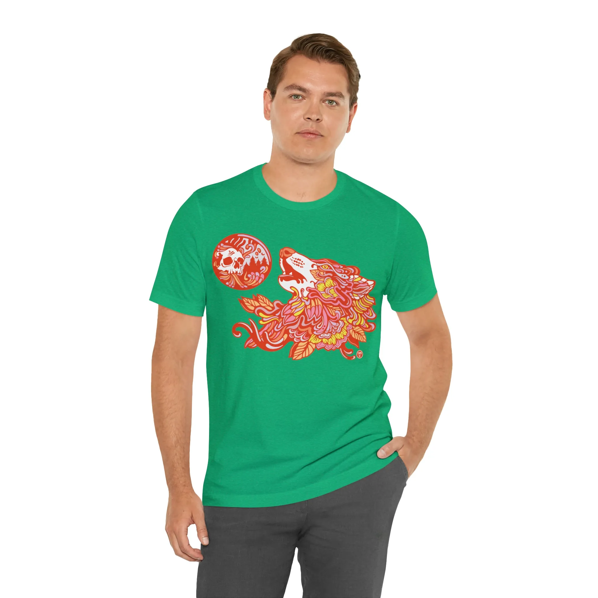 Howl-O-Ween (ORNG) by Chaya Av Unisex Short Sleeve T-Shirt DTG (16 Colors Available)