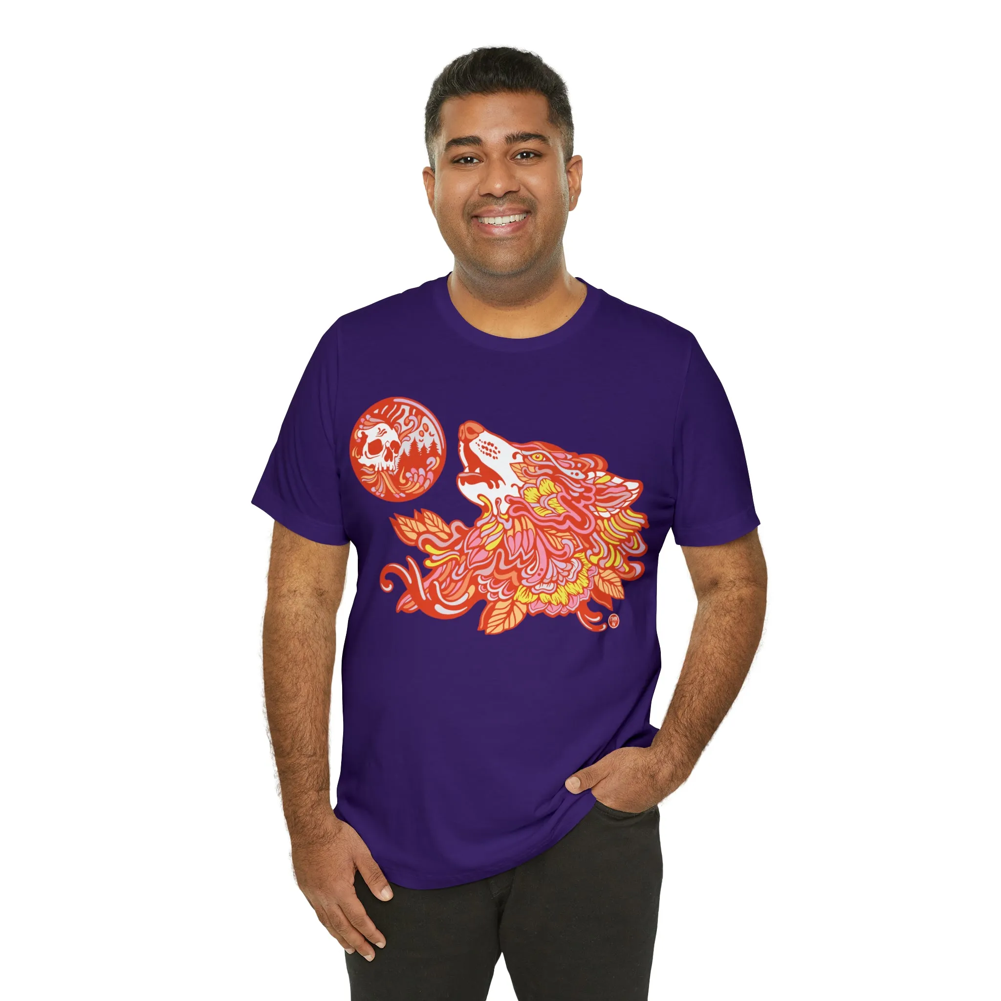 Howl-O-Ween (ORNG) by Chaya Av Unisex Short Sleeve T-Shirt DTG (16 Colors Available)