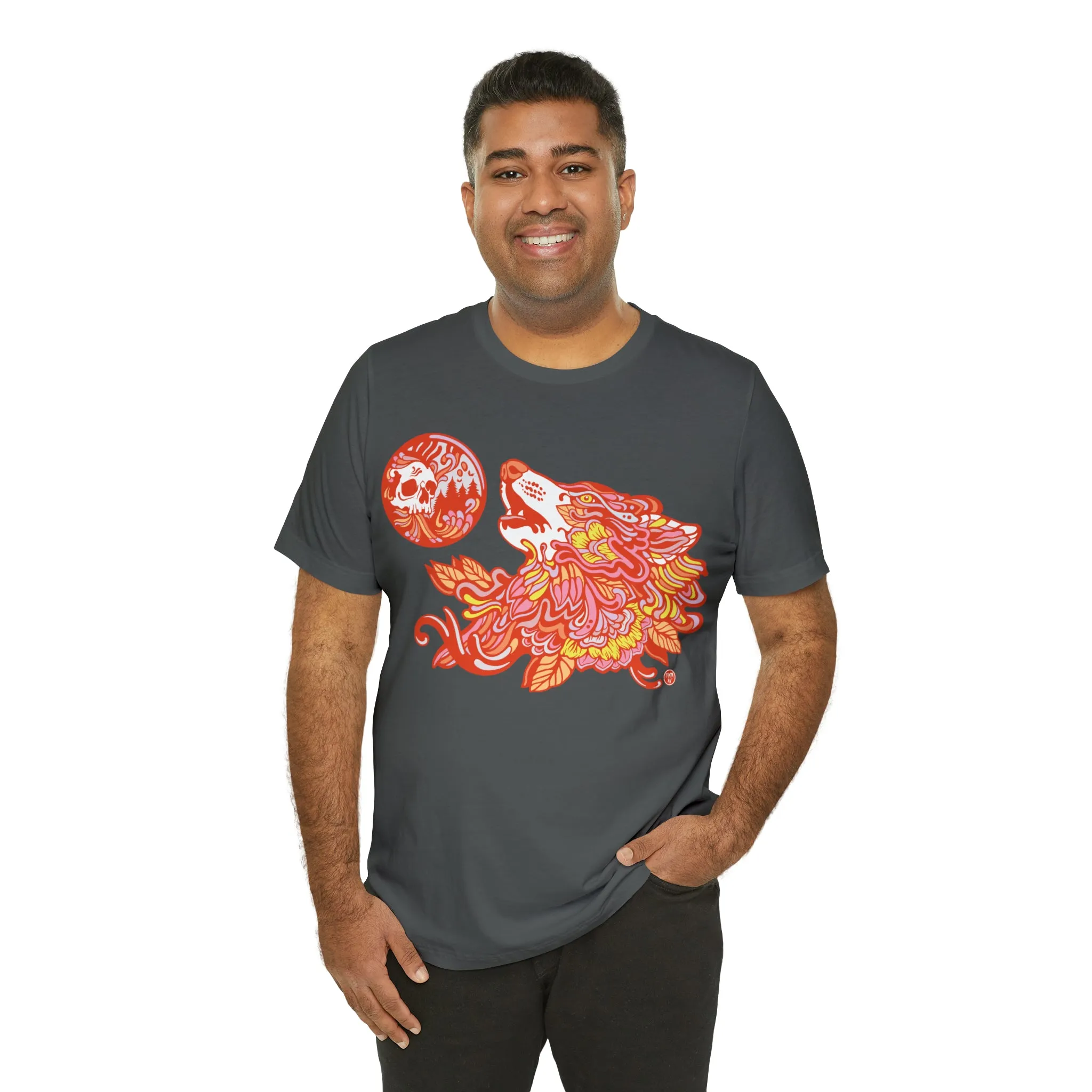 Howl-O-Ween (ORNG) by Chaya Av Unisex Short Sleeve T-Shirt DTG (16 Colors Available)