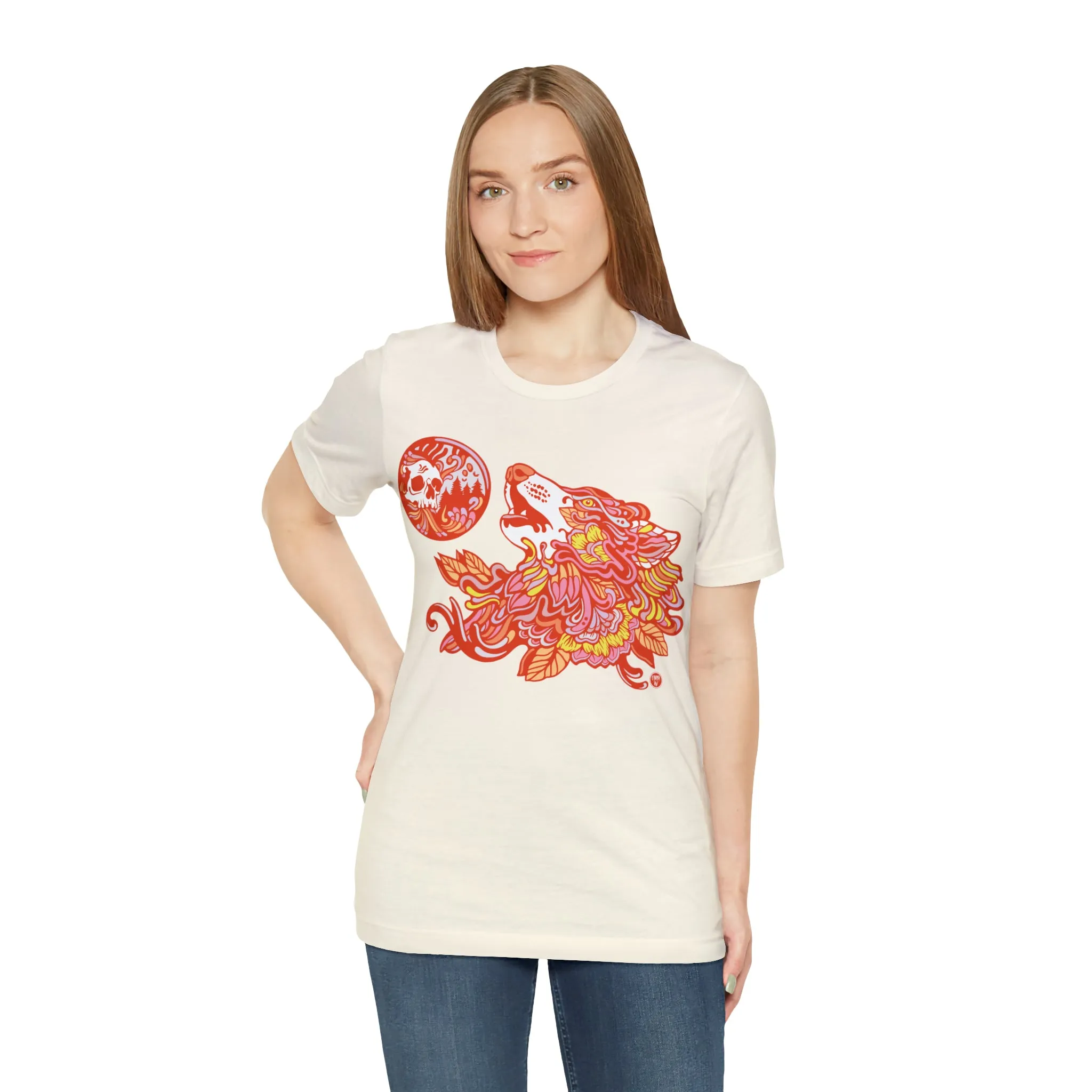 Howl-O-Ween (ORNG) by Chaya Av Unisex Short Sleeve T-Shirt DTG (16 Colors Available)