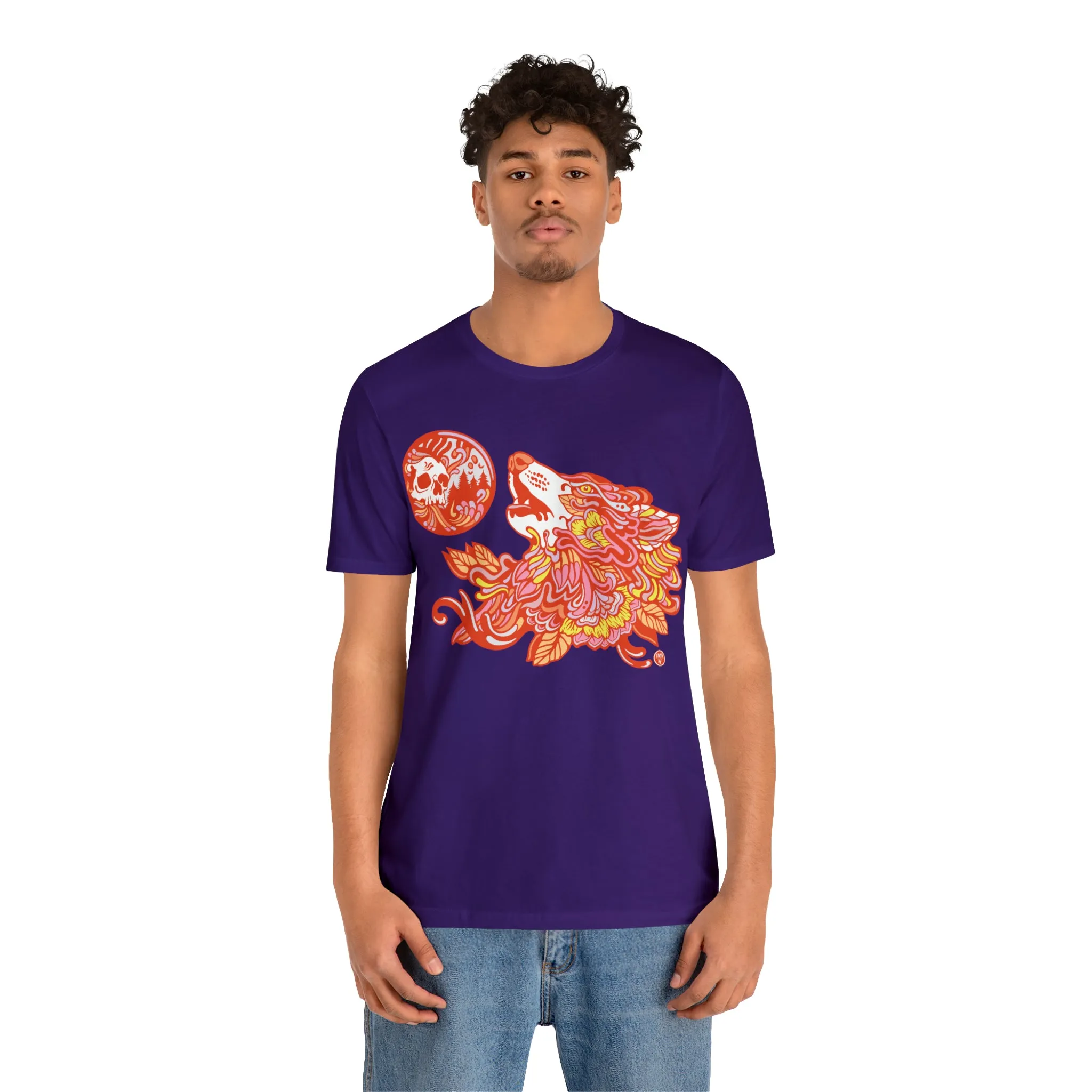 Howl-O-Ween (ORNG) by Chaya Av Unisex Short Sleeve T-Shirt DTG (16 Colors Available)