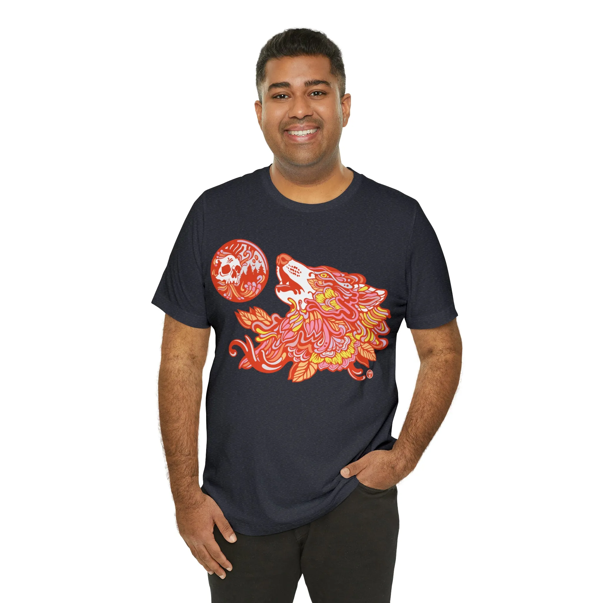 Howl-O-Ween (ORNG) by Chaya Av Unisex Short Sleeve T-Shirt DTG (16 Colors Available)
