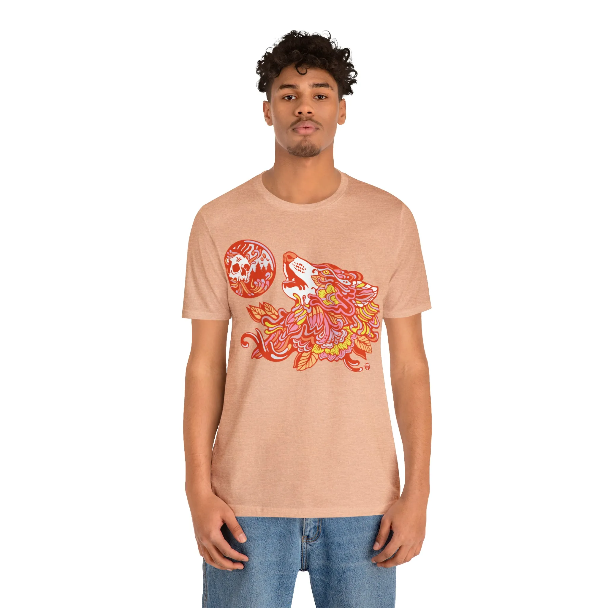 Howl-O-Ween (ORNG) by Chaya Av Unisex Short Sleeve T-Shirt DTG (16 Colors Available)