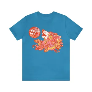 Howl-O-Ween (ORNG) by Chaya Av Unisex Short Sleeve T-Shirt DTG (16 Colors Available)