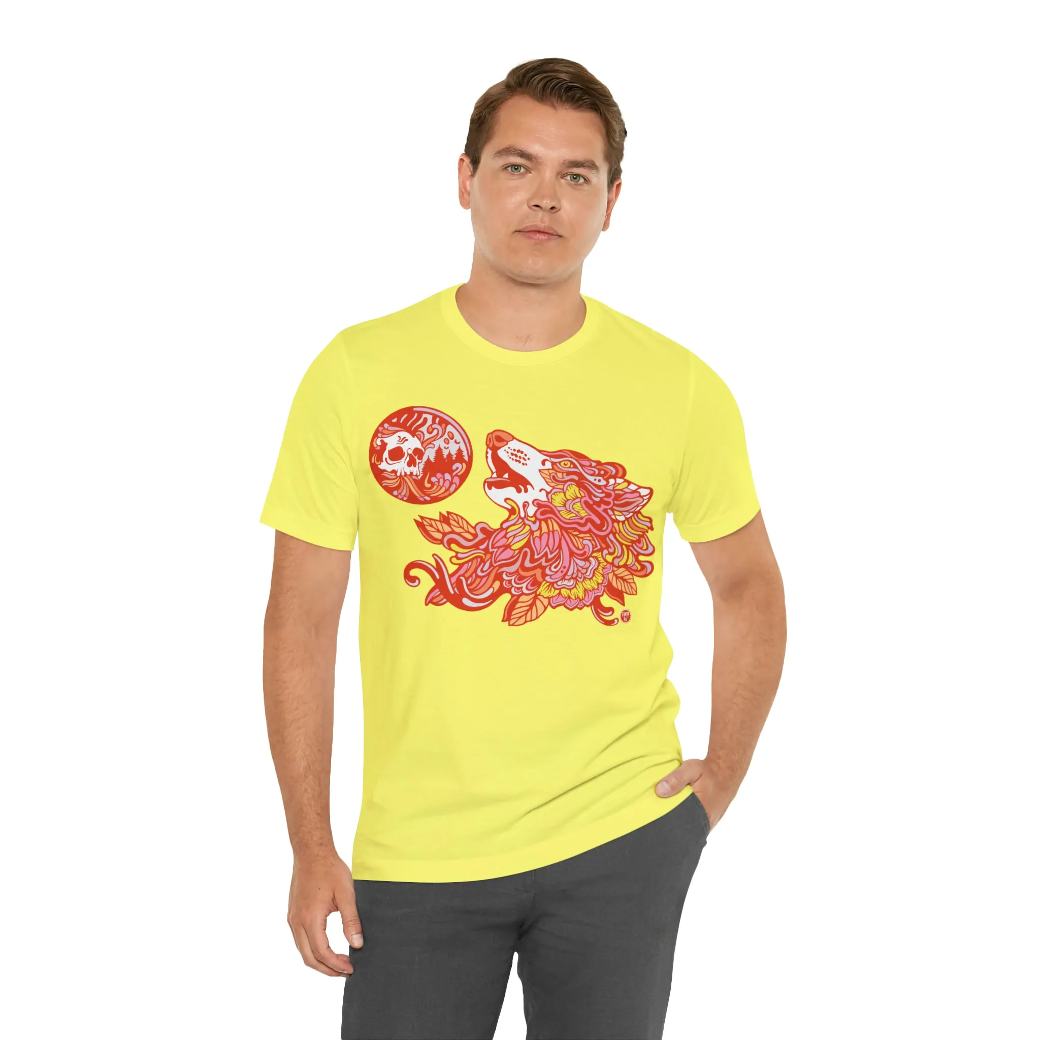 Howl-O-Ween (ORNG) by Chaya Av Unisex Short Sleeve T-Shirt DTG (16 Colors Available)