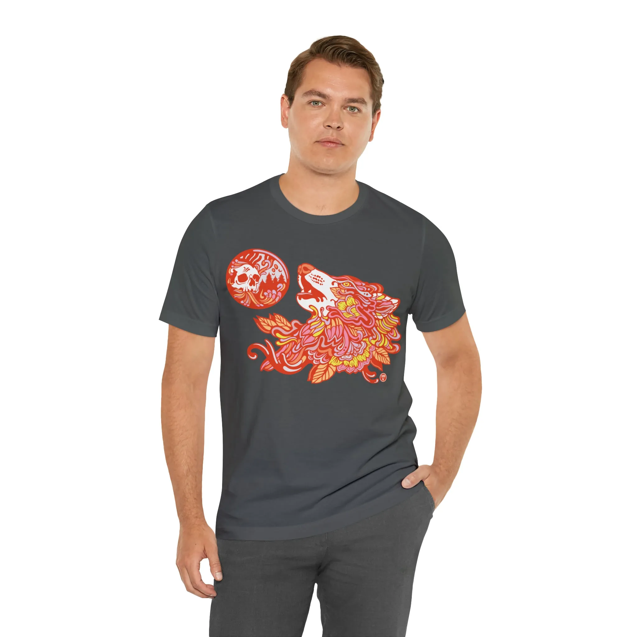 Howl-O-Ween (ORNG) by Chaya Av Unisex Short Sleeve T-Shirt DTG (16 Colors Available)