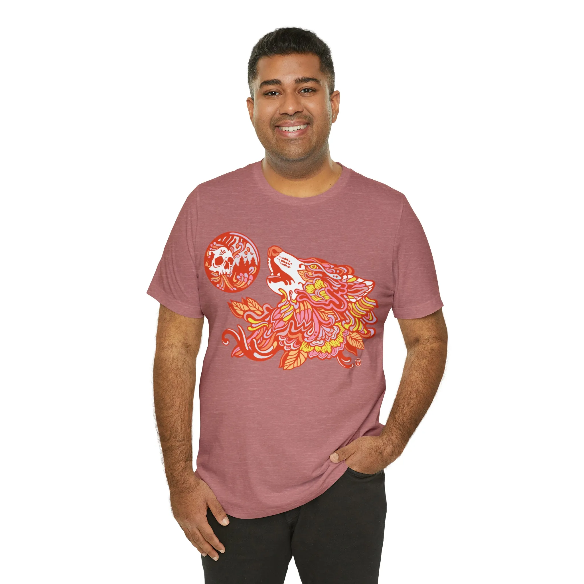 Howl-O-Ween (ORNG) by Chaya Av Unisex Short Sleeve T-Shirt DTG (16 Colors Available)