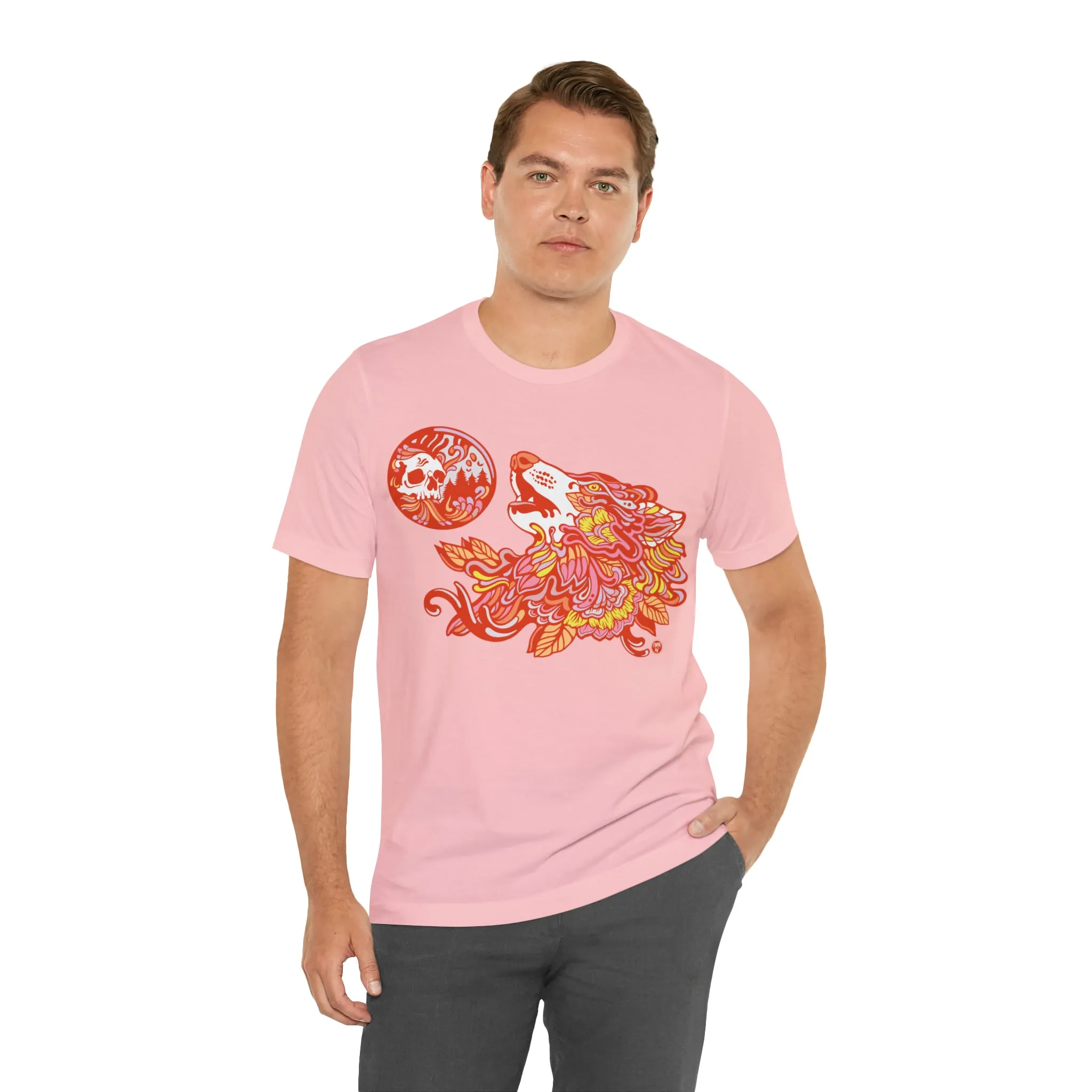 Howl-O-Ween (ORNG) by Chaya Av Unisex Short Sleeve T-Shirt DTG (16 Colors Available)