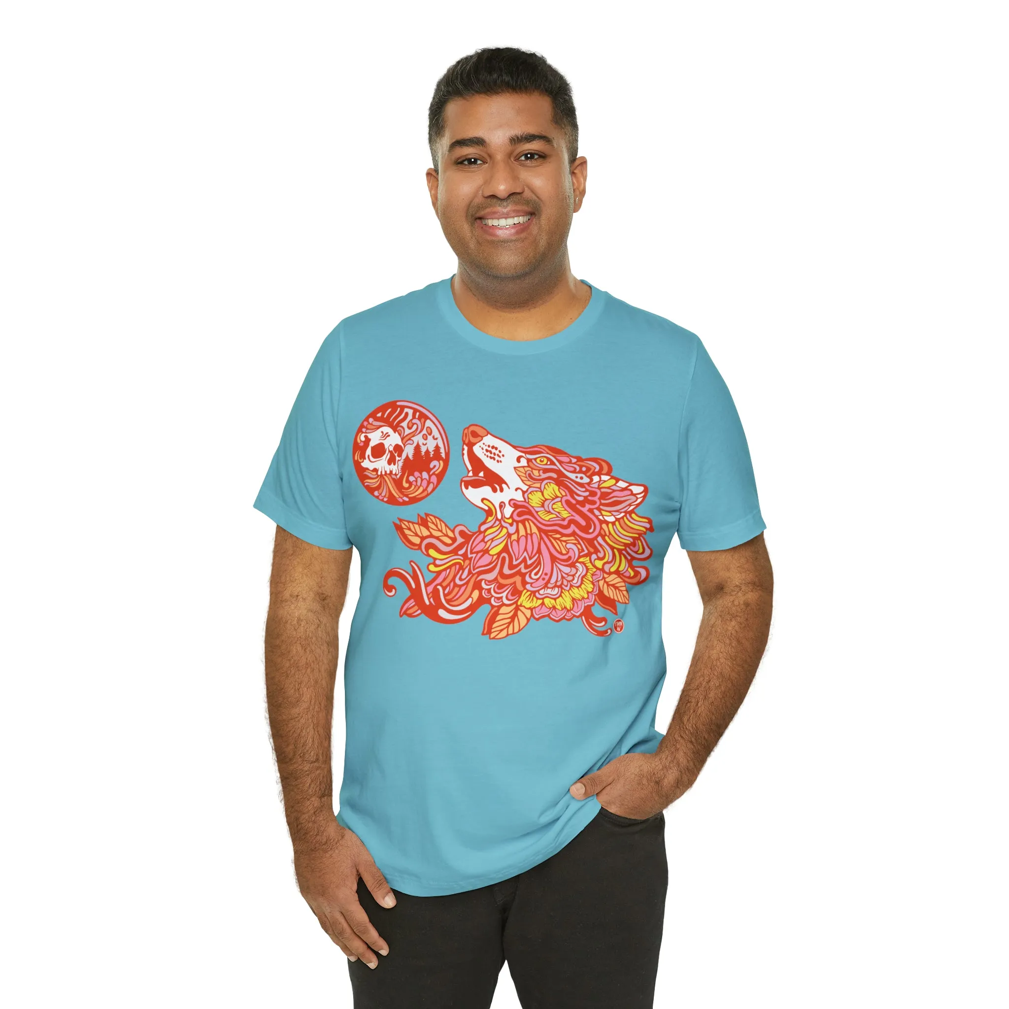 Howl-O-Ween (ORNG) by Chaya Av Unisex Short Sleeve T-Shirt DTG (16 Colors Available)