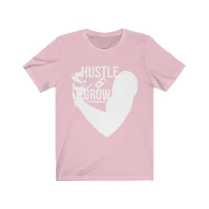 Hustle & Grow Short Sleeve Tee (Pink)