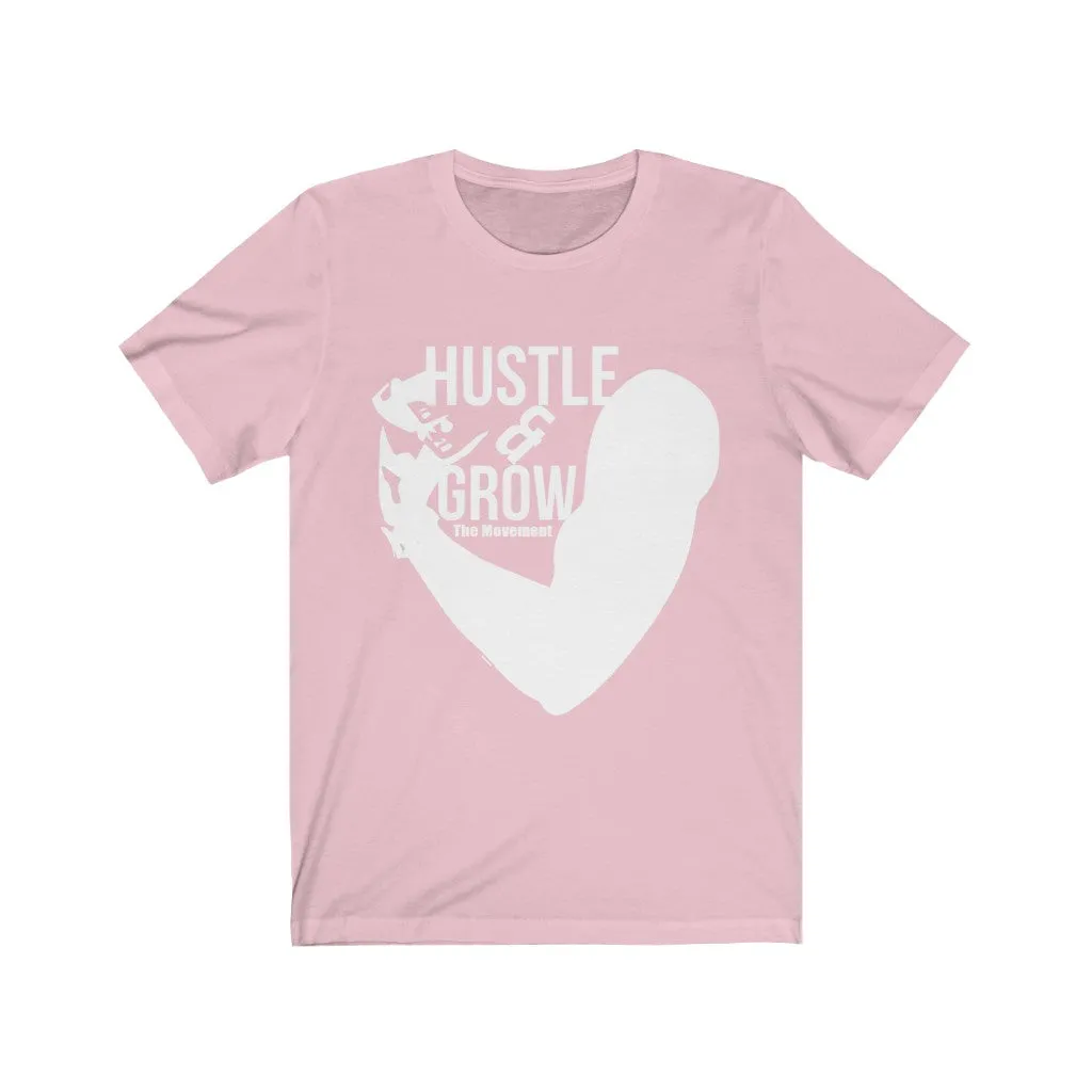 Hustle & Grow Short Sleeve Tee (Pink)