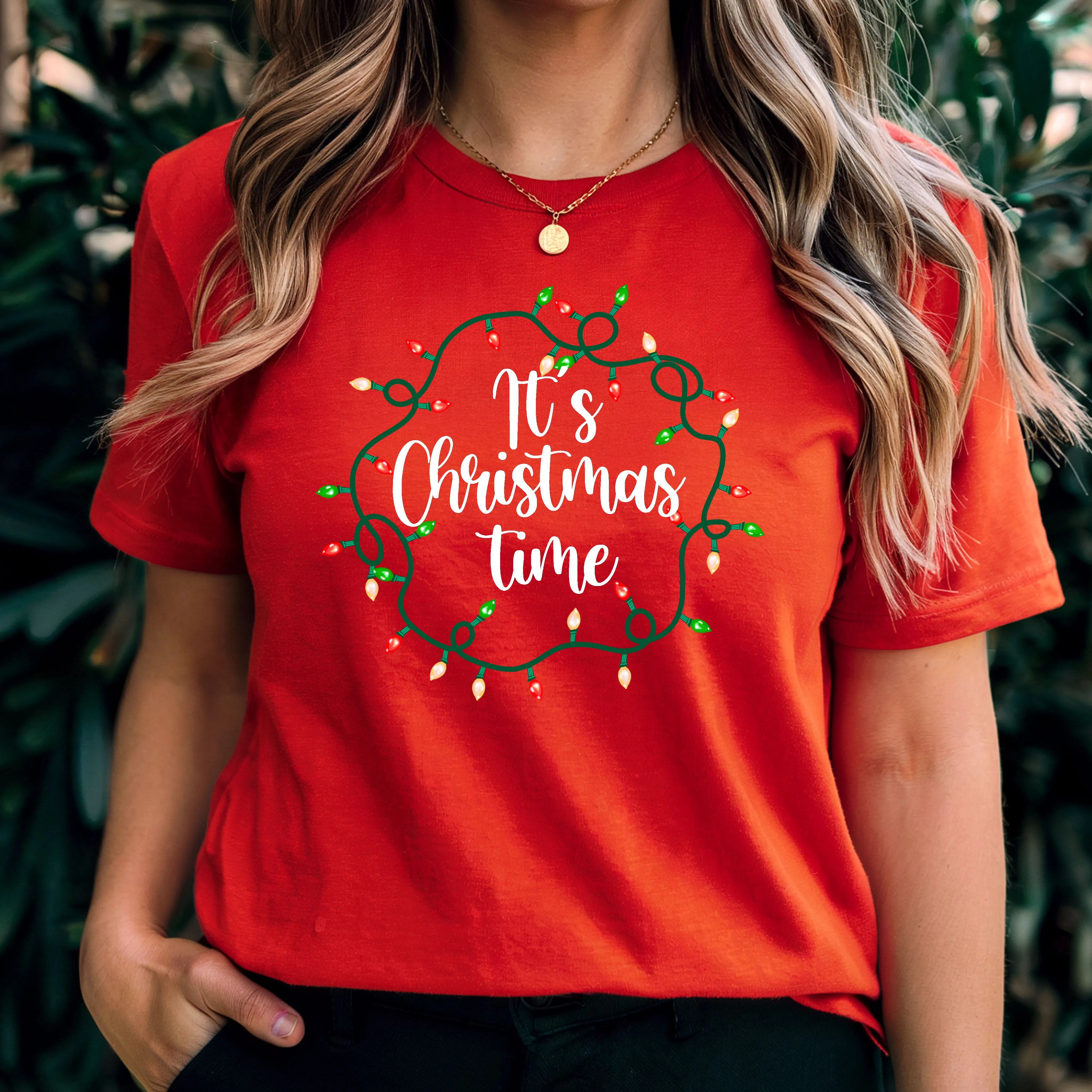 It's Christmas Time Shirt, Merry Christmas T-Shirt, Christmas Lights Shirt, Christmas Lights T-Shirt, Christmas Shirt, Christmas Gift