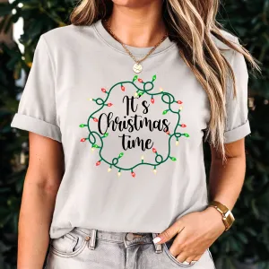 It's Christmas Time Shirt, Merry Christmas T-Shirt, Christmas Lights Shirt, Christmas Lights T-Shirt, Christmas Shirt, Christmas Gift