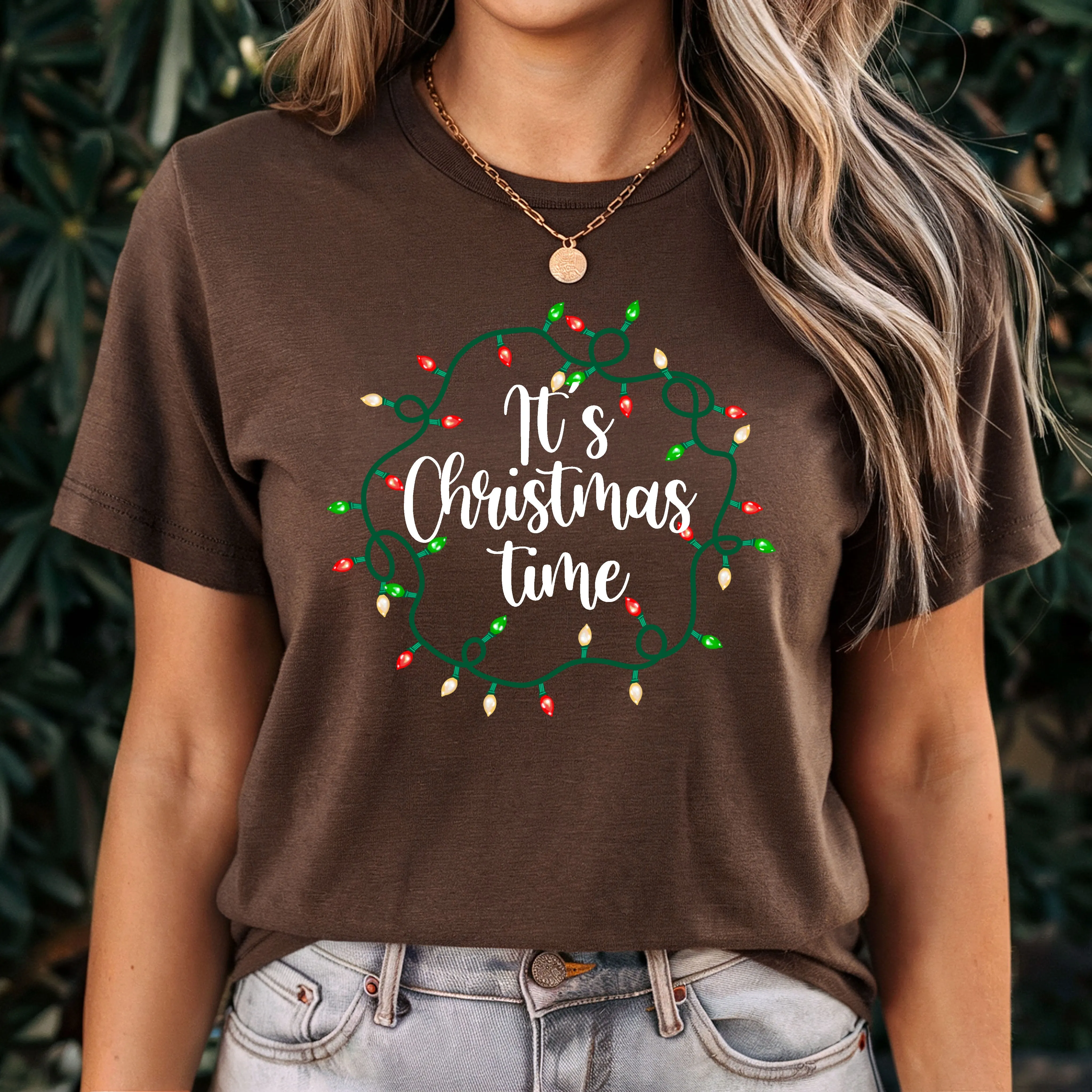 It's Christmas Time Shirt, Merry Christmas T-Shirt, Christmas Lights Shirt, Christmas Lights T-Shirt, Christmas Shirt, Christmas Gift