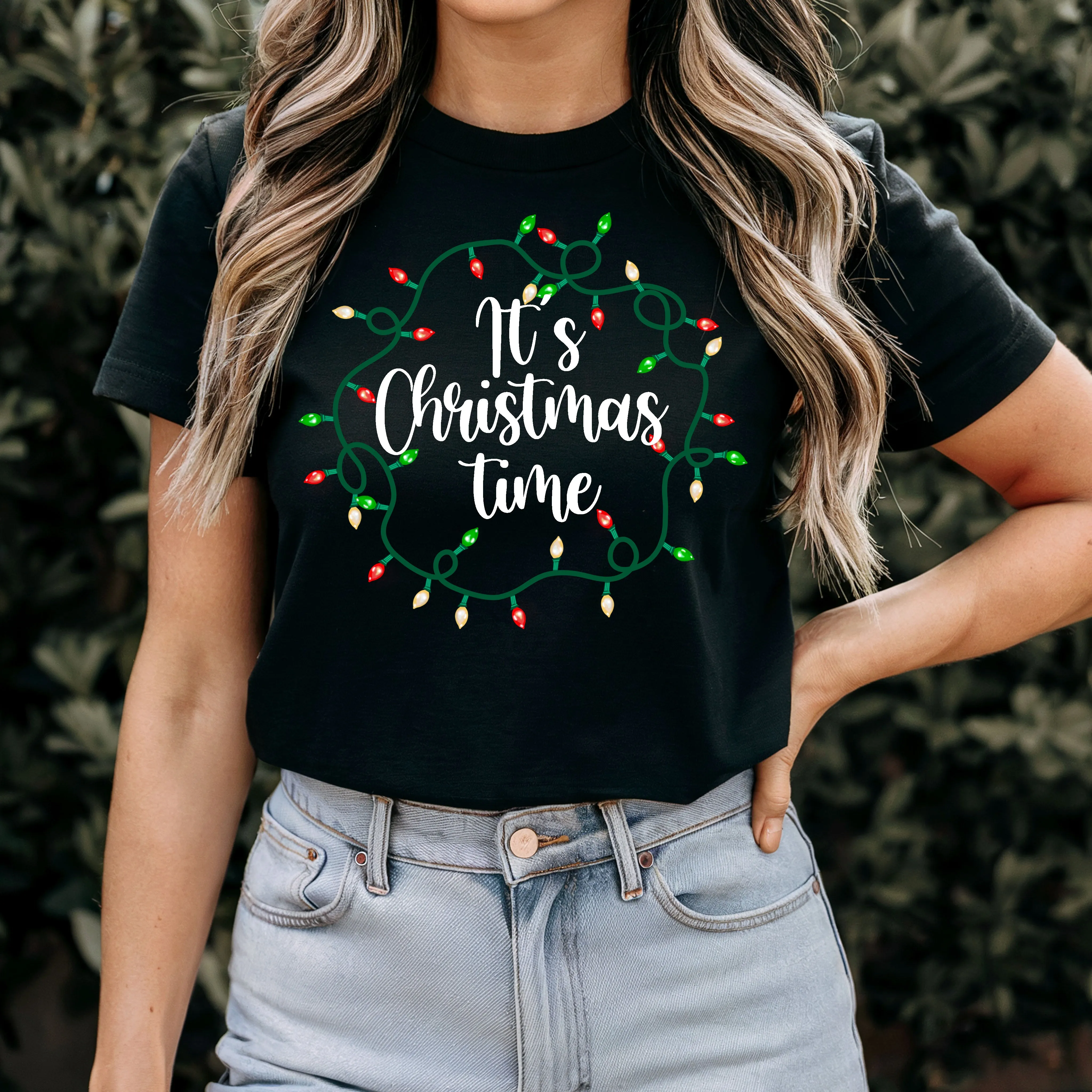 It's Christmas Time Shirt, Merry Christmas T-Shirt, Christmas Lights Shirt, Christmas Lights T-Shirt, Christmas Shirt, Christmas Gift