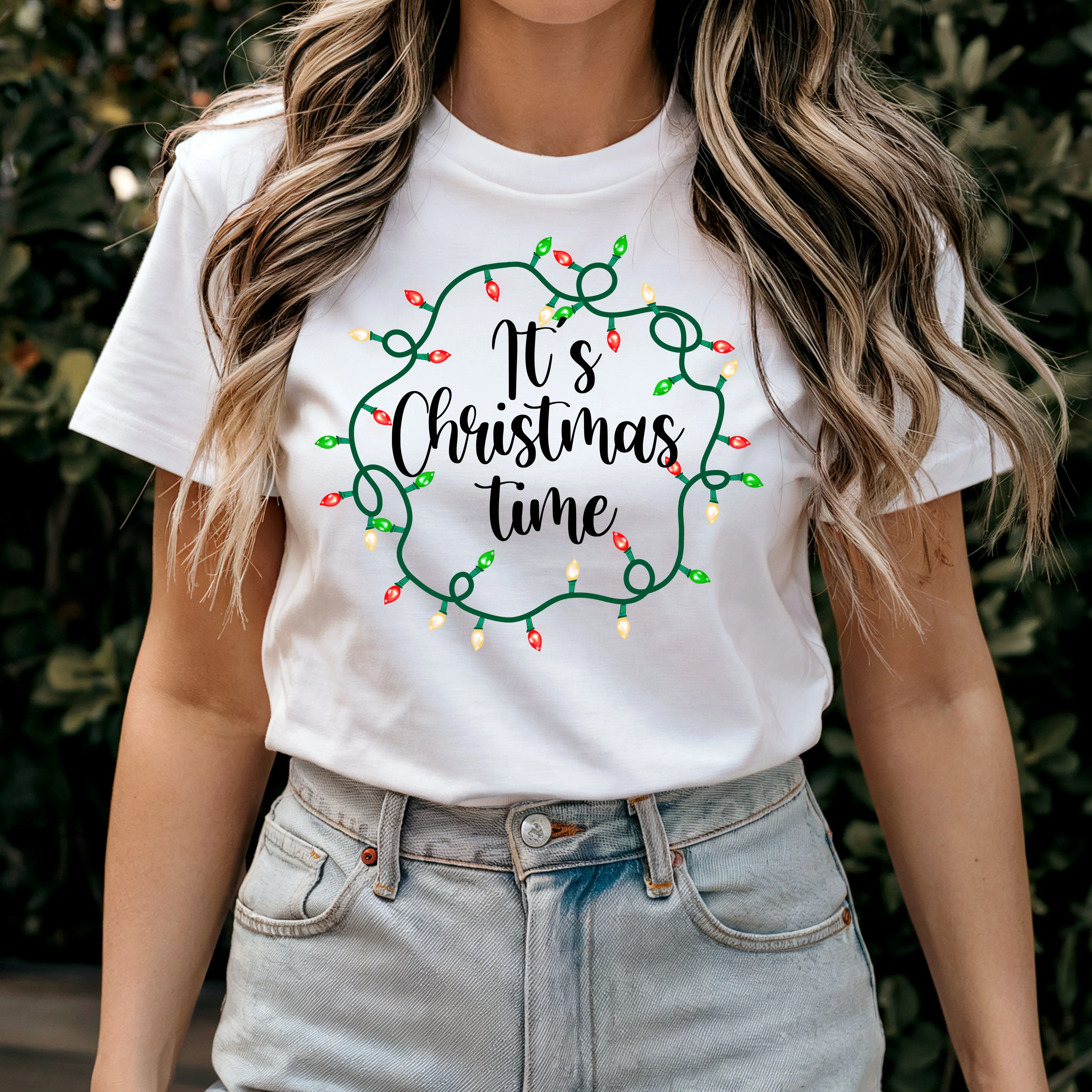 It's Christmas Time Shirt, Merry Christmas T-Shirt, Christmas Lights Shirt, Christmas Lights T-Shirt, Christmas Shirt, Christmas Gift