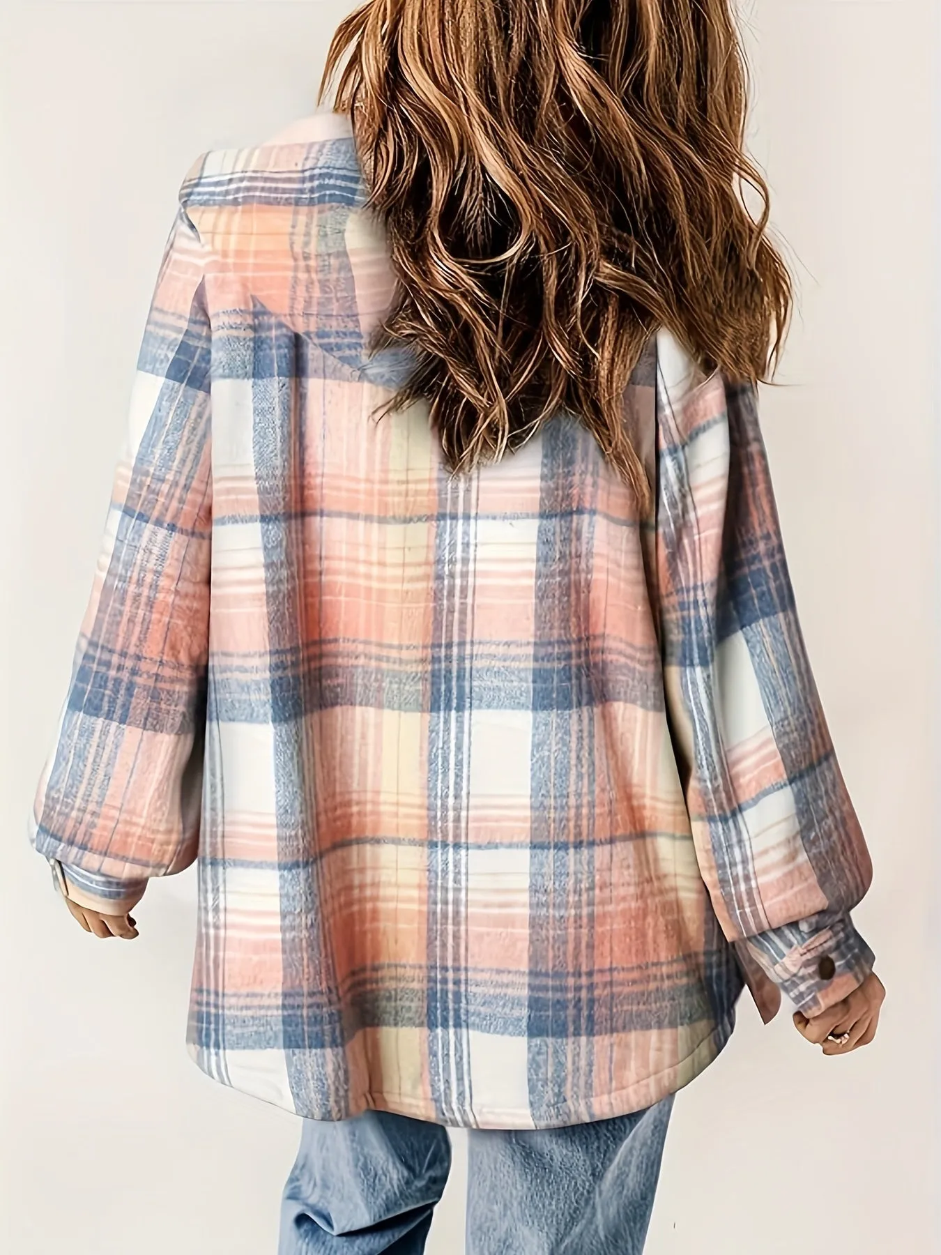 Ivelisse | Jacket with check pattern and zipper