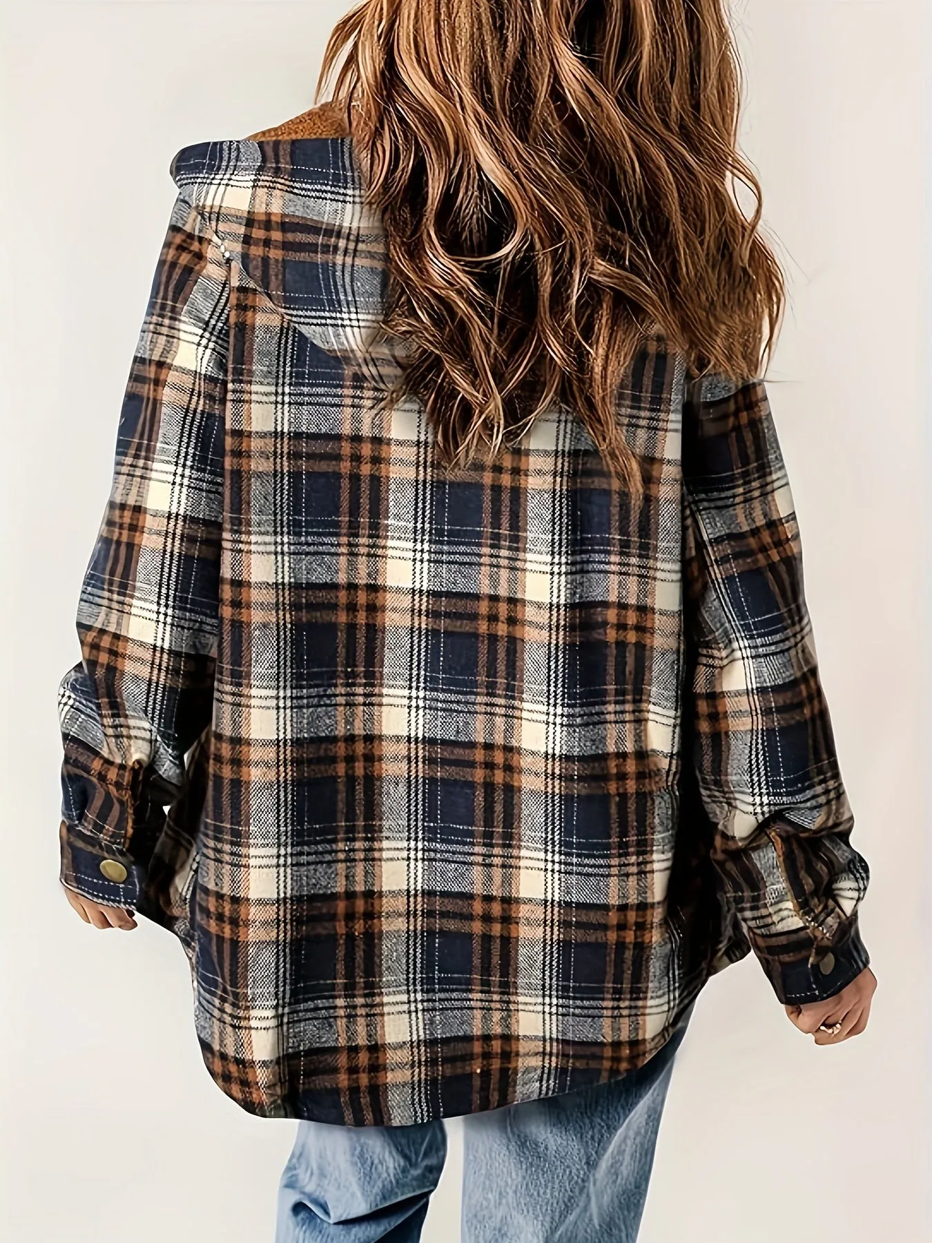 Ivelisse | Jacket with check pattern and zipper
