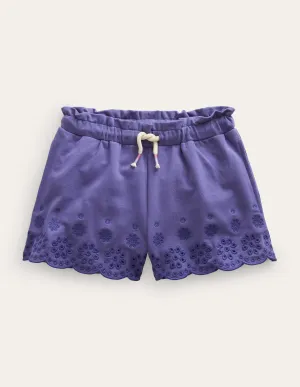 Jersey Eyelet Short-Soft Starboard Blue