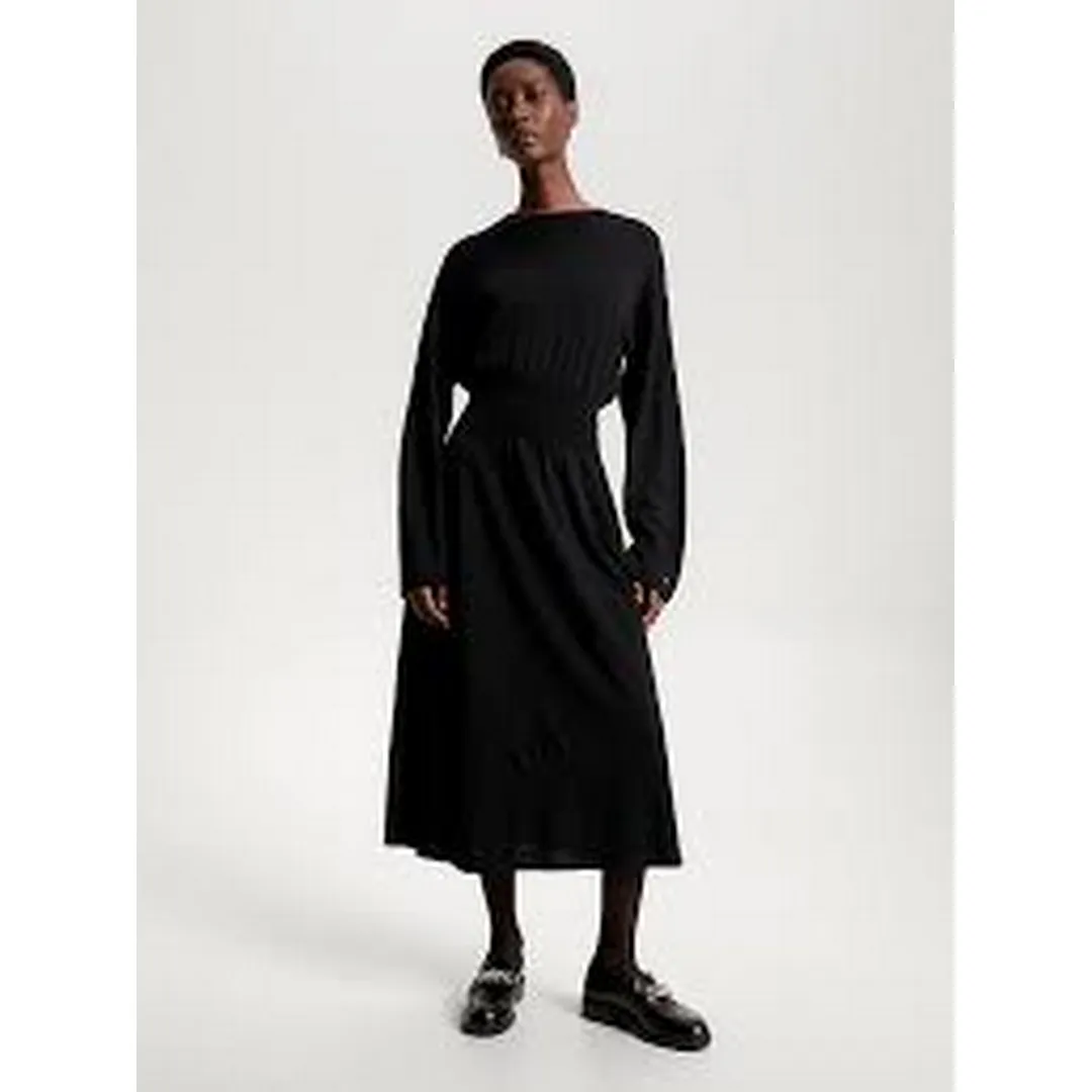Jersey Waisted Midi Dress