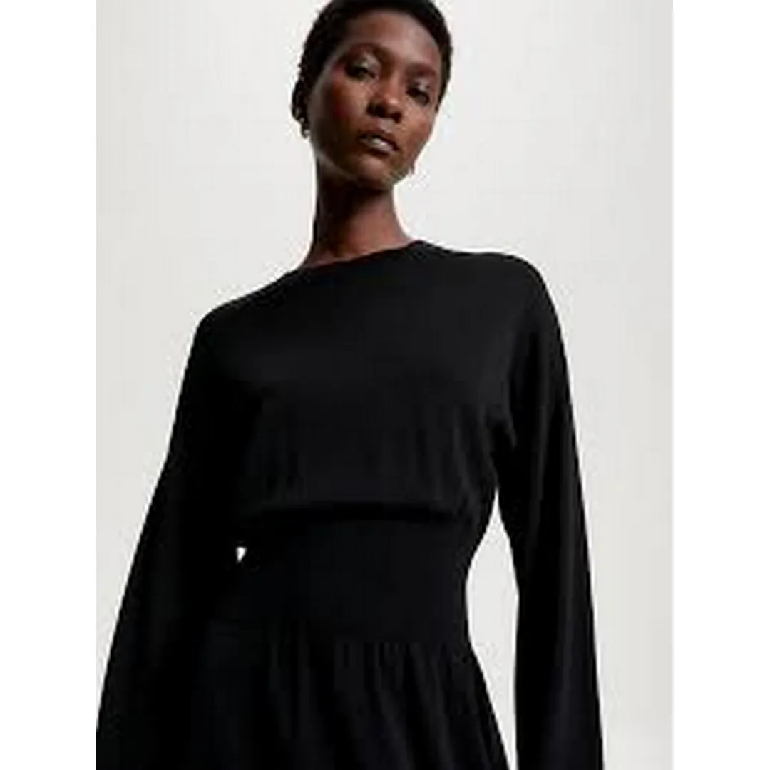 Jersey Waisted Midi Dress