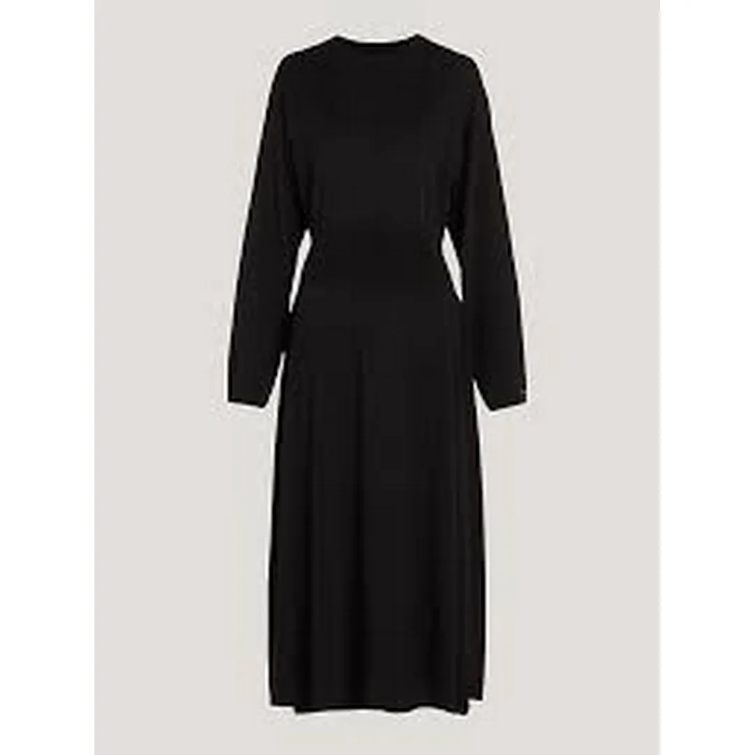Jersey Waisted Midi Dress