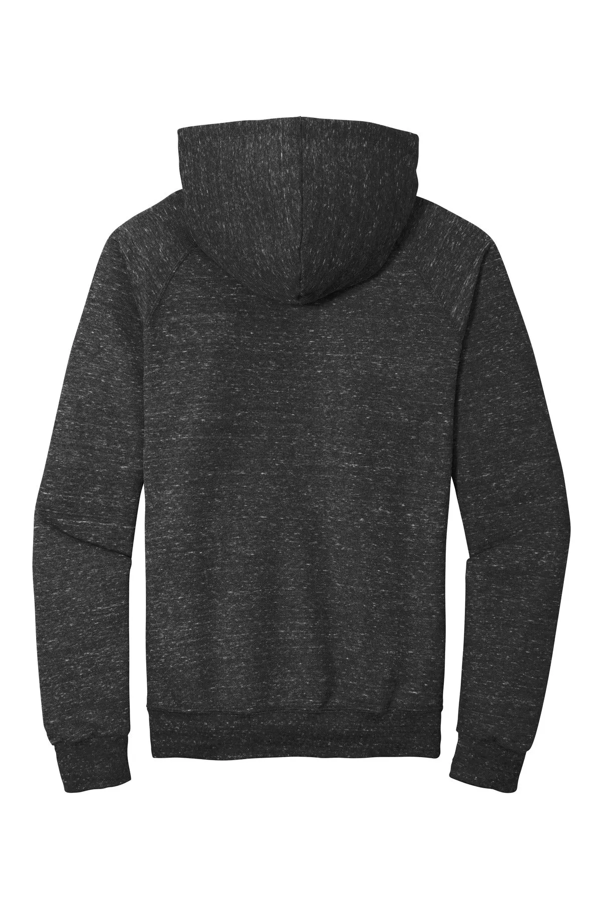 Jerzees  Snow Heather French Terry Raglan Hoodie 90M Black Ink