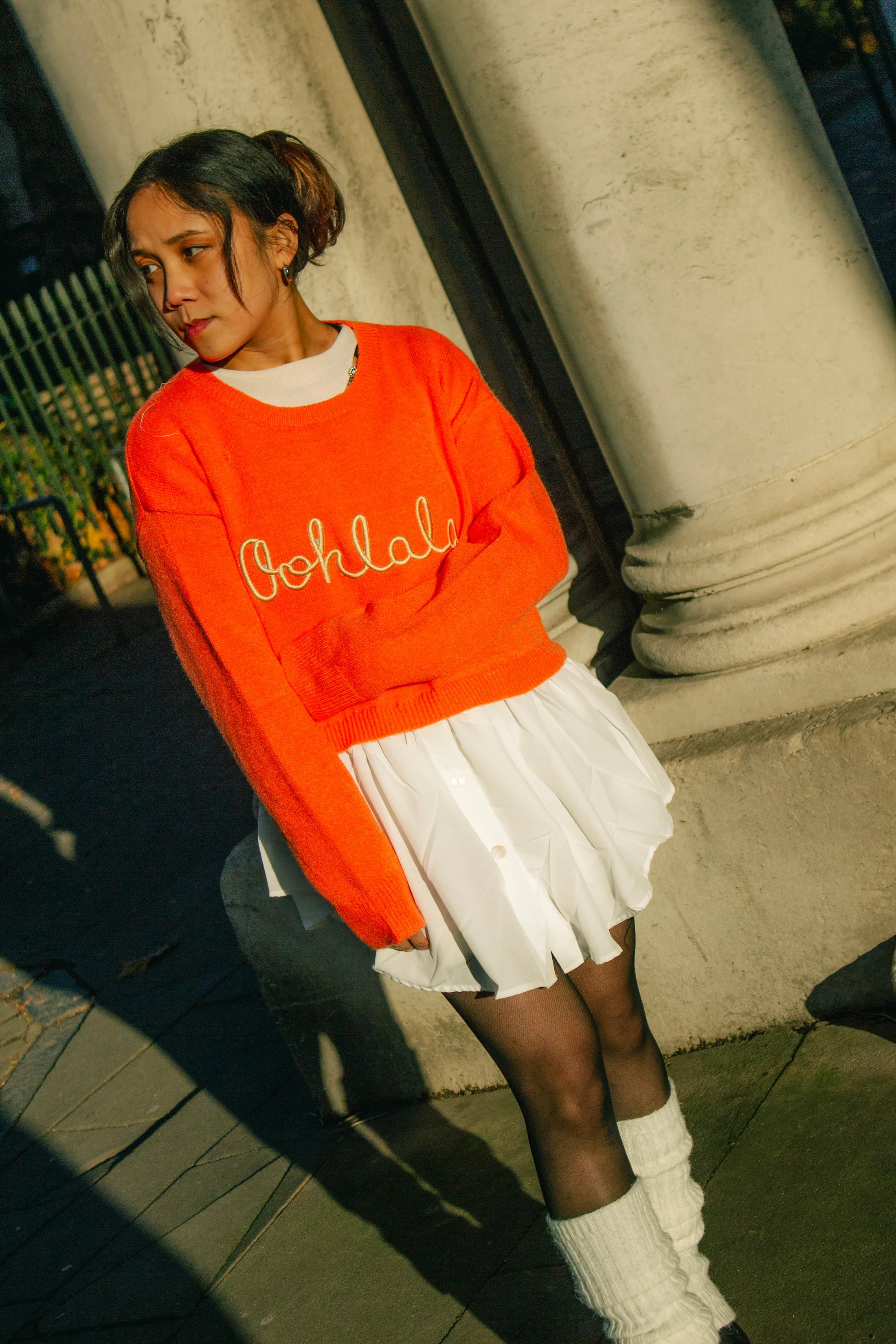 Jumper Shirt Layered Knit