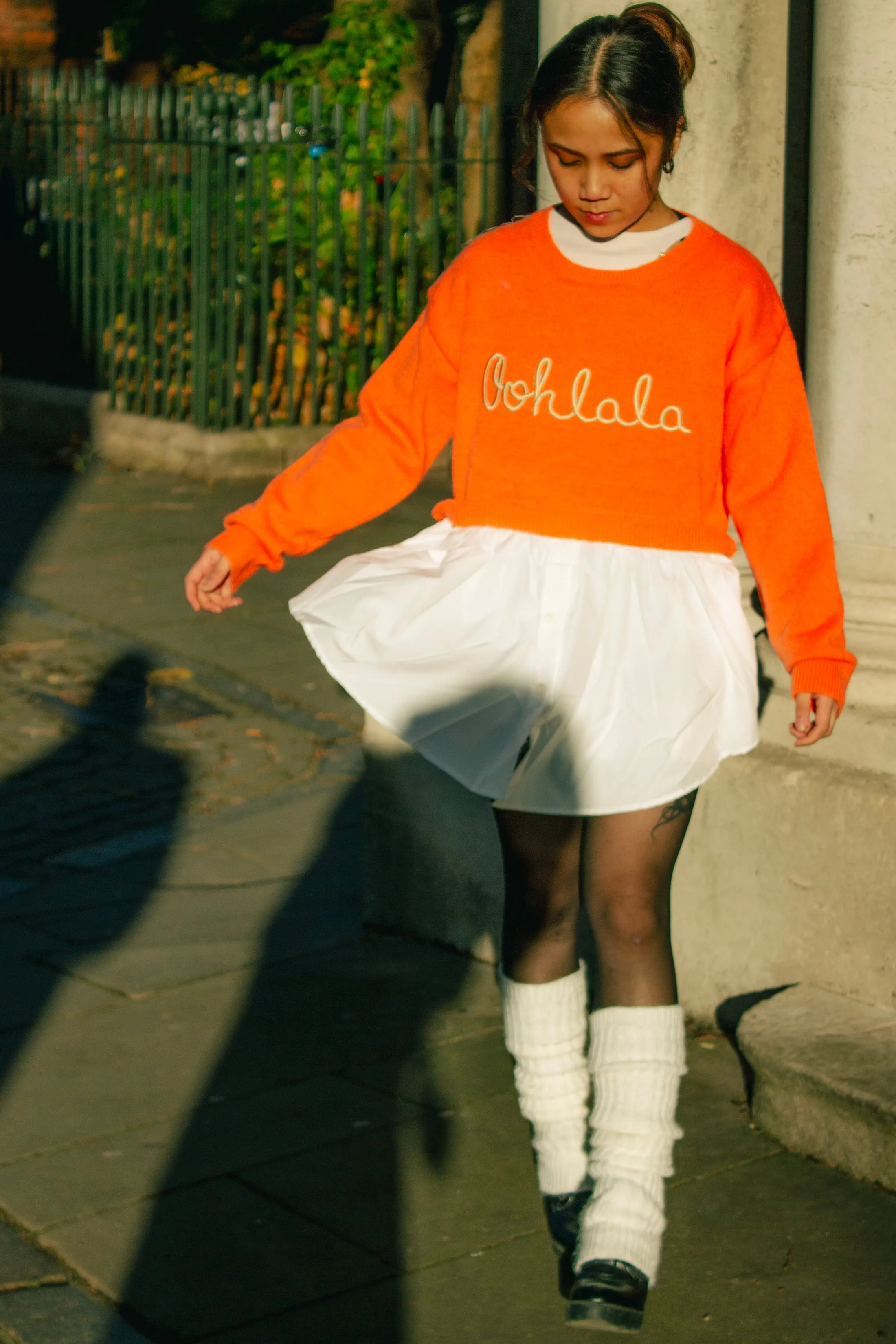 Jumper Shirt Layered Knit