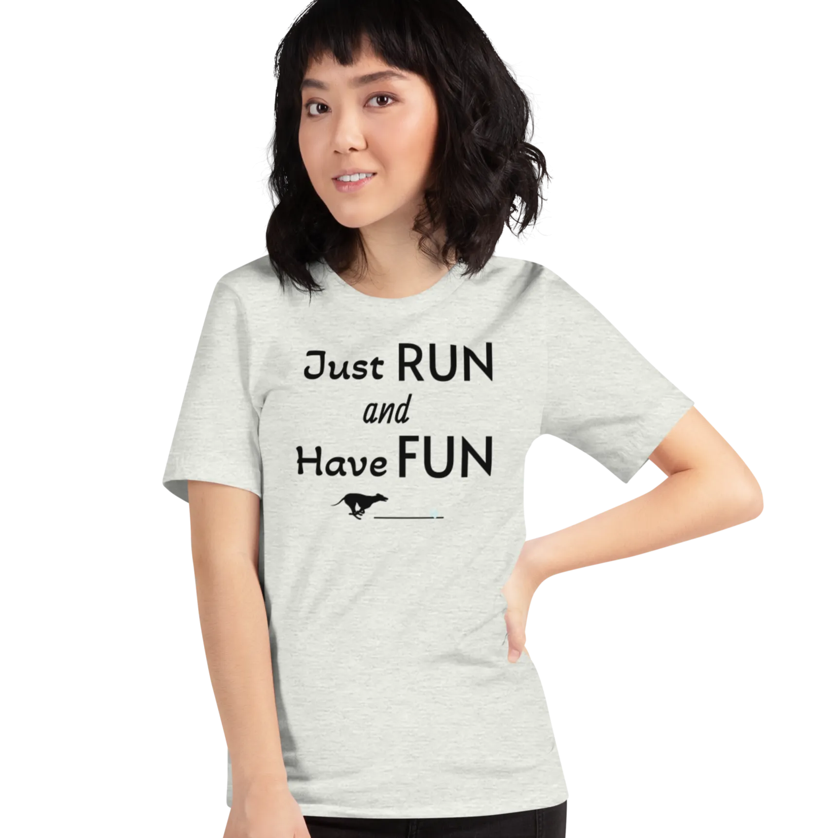 Just Run & Have Fun Fast CAT T-Shirts - Light