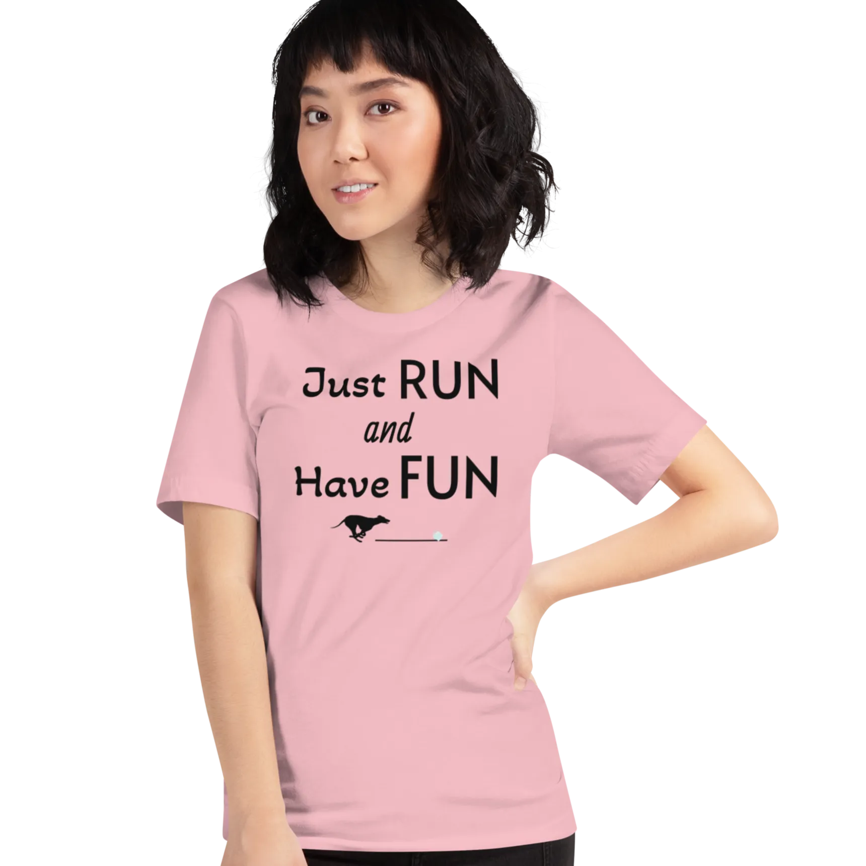 Just Run & Have Fun Fast CAT T-Shirts - Light
