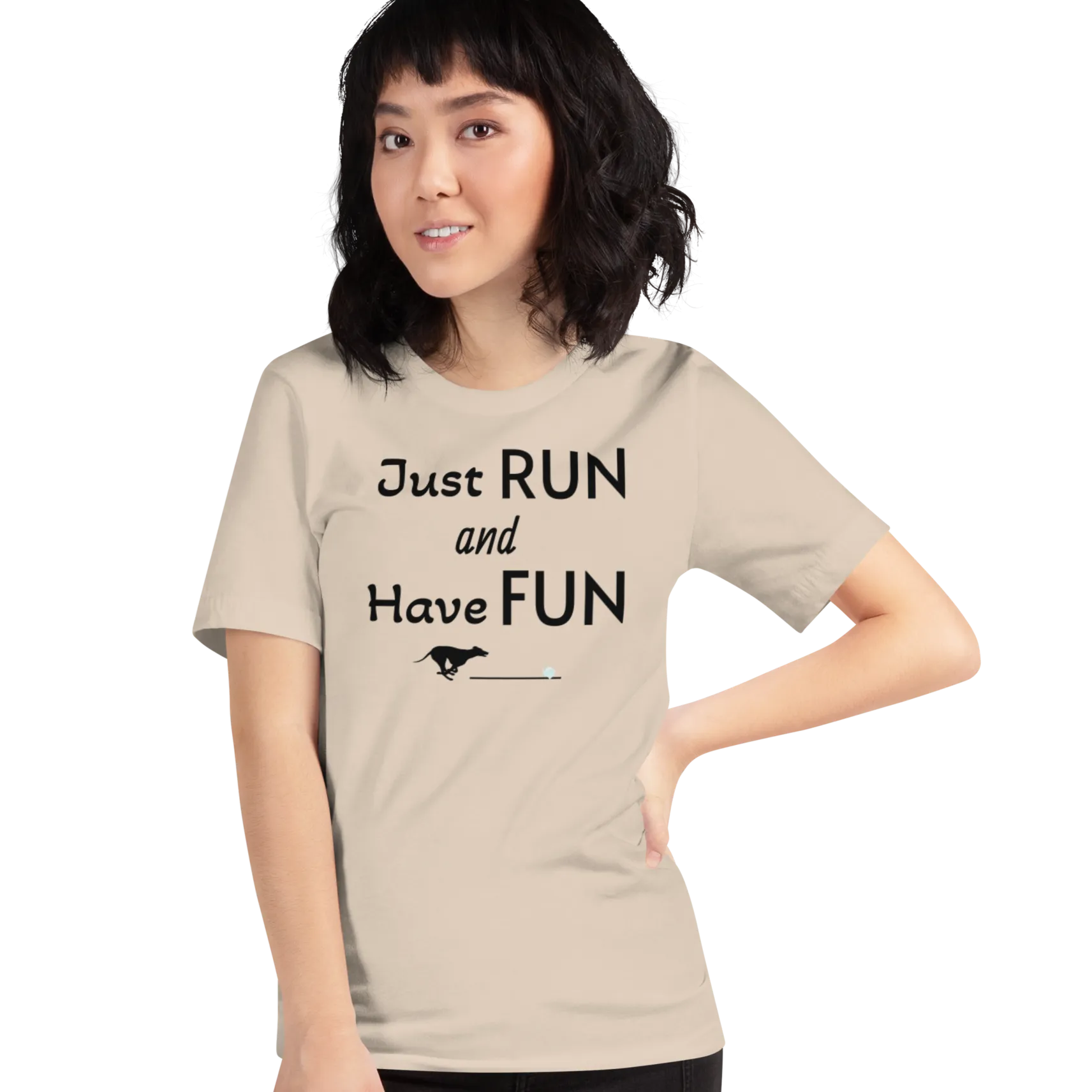 Just Run & Have Fun Fast CAT T-Shirts - Light