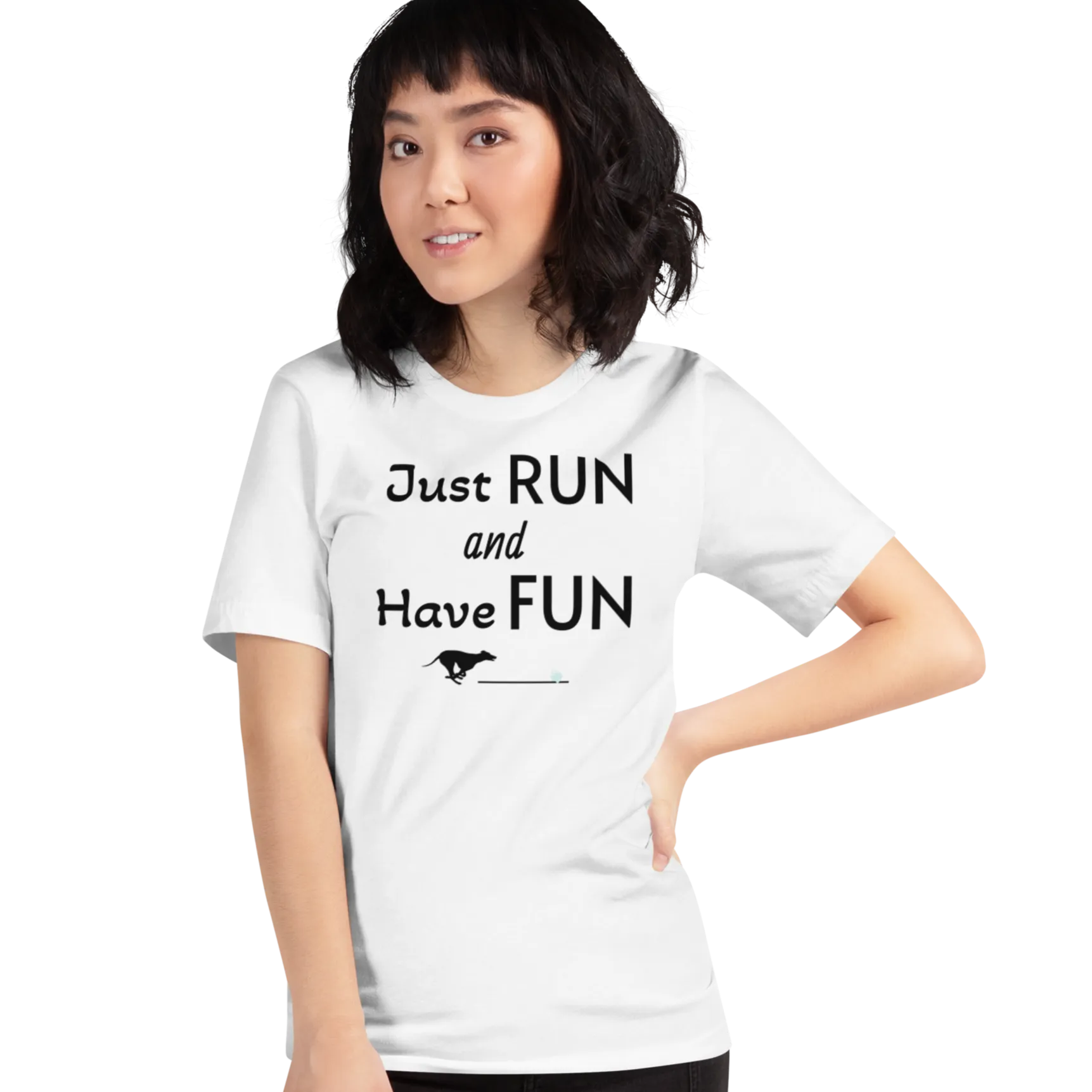 Just Run & Have Fun Fast CAT T-Shirts - Light