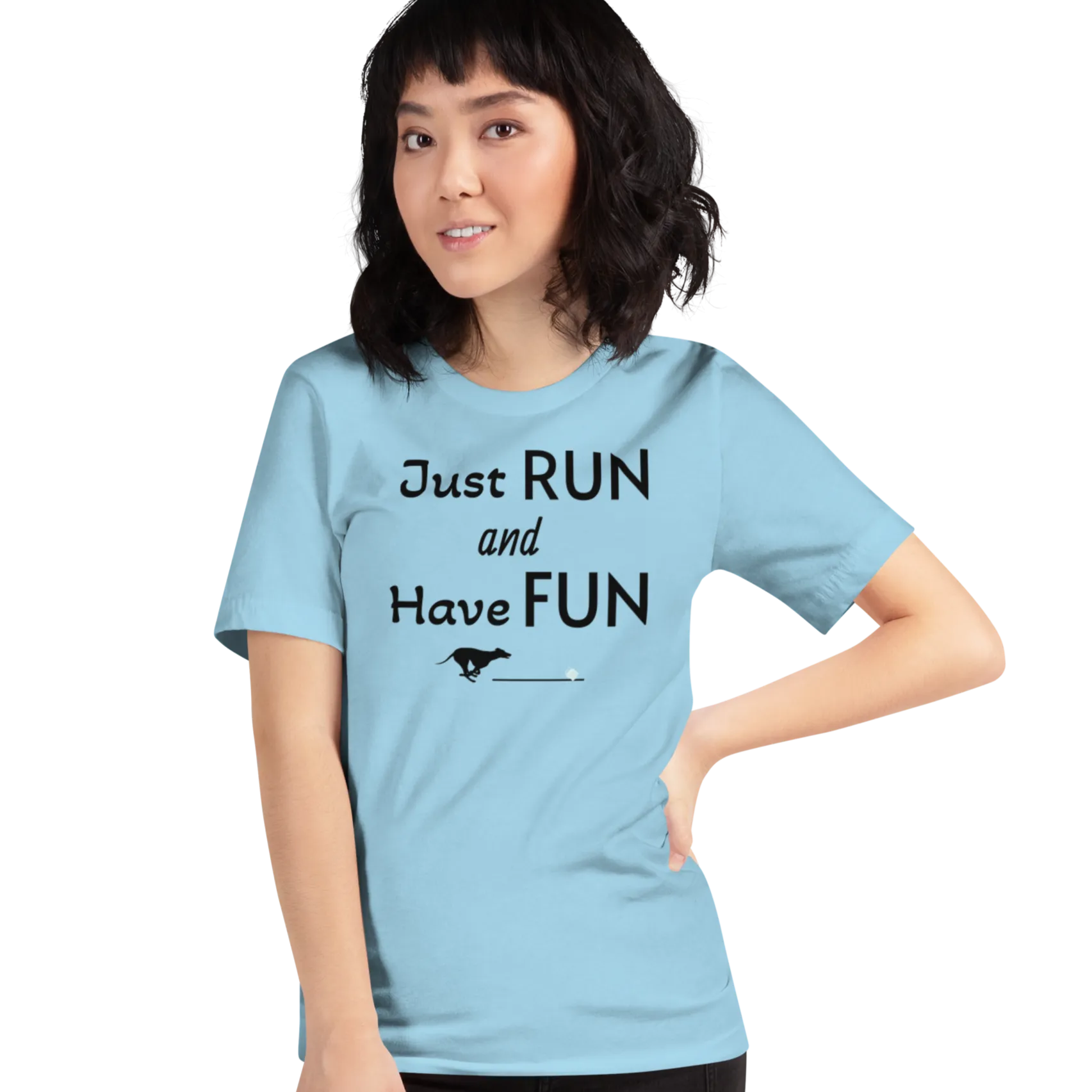 Just Run & Have Fun Fast CAT T-Shirts - Light