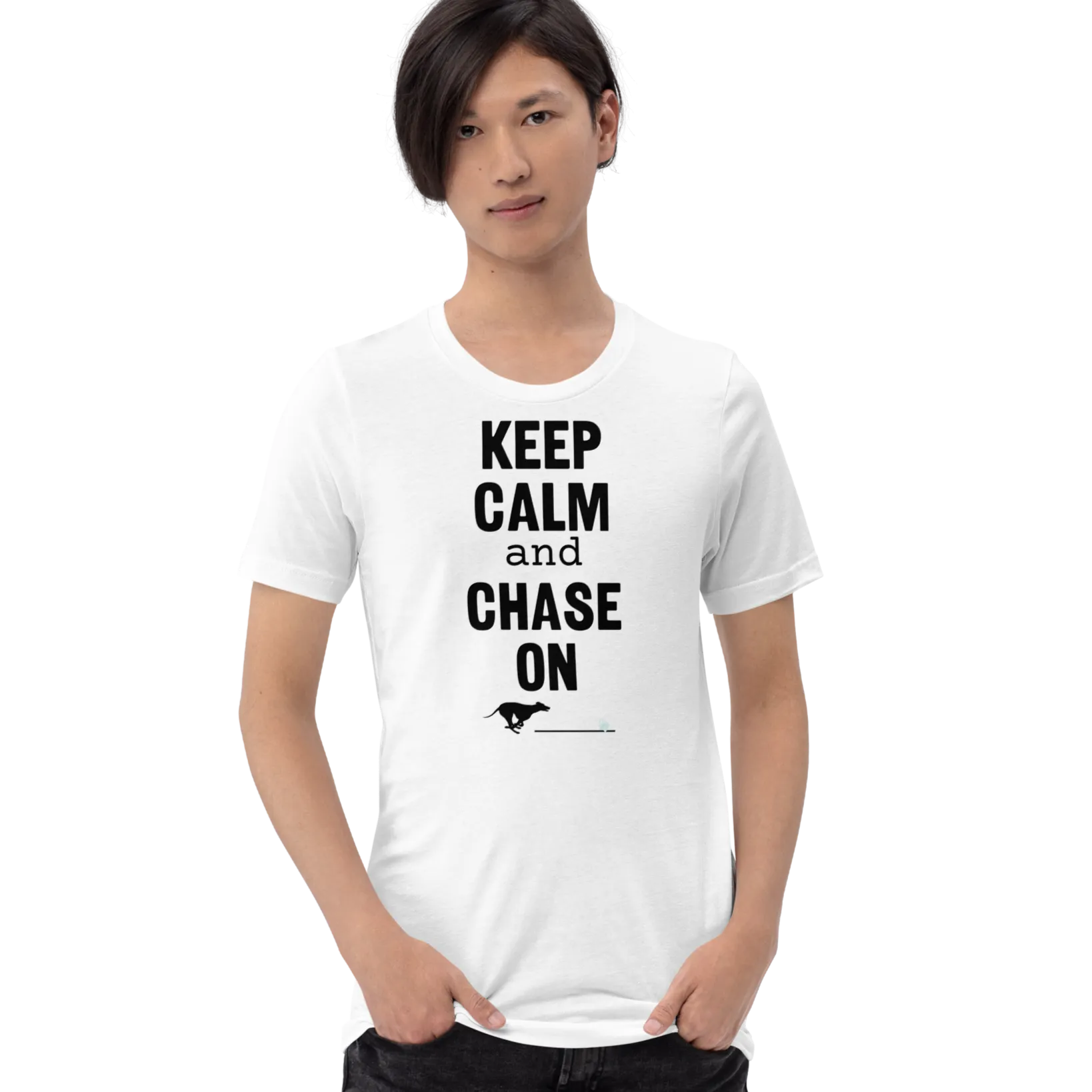 Keep Calm & Chase On Lure Coursing T-Shirts - Light
