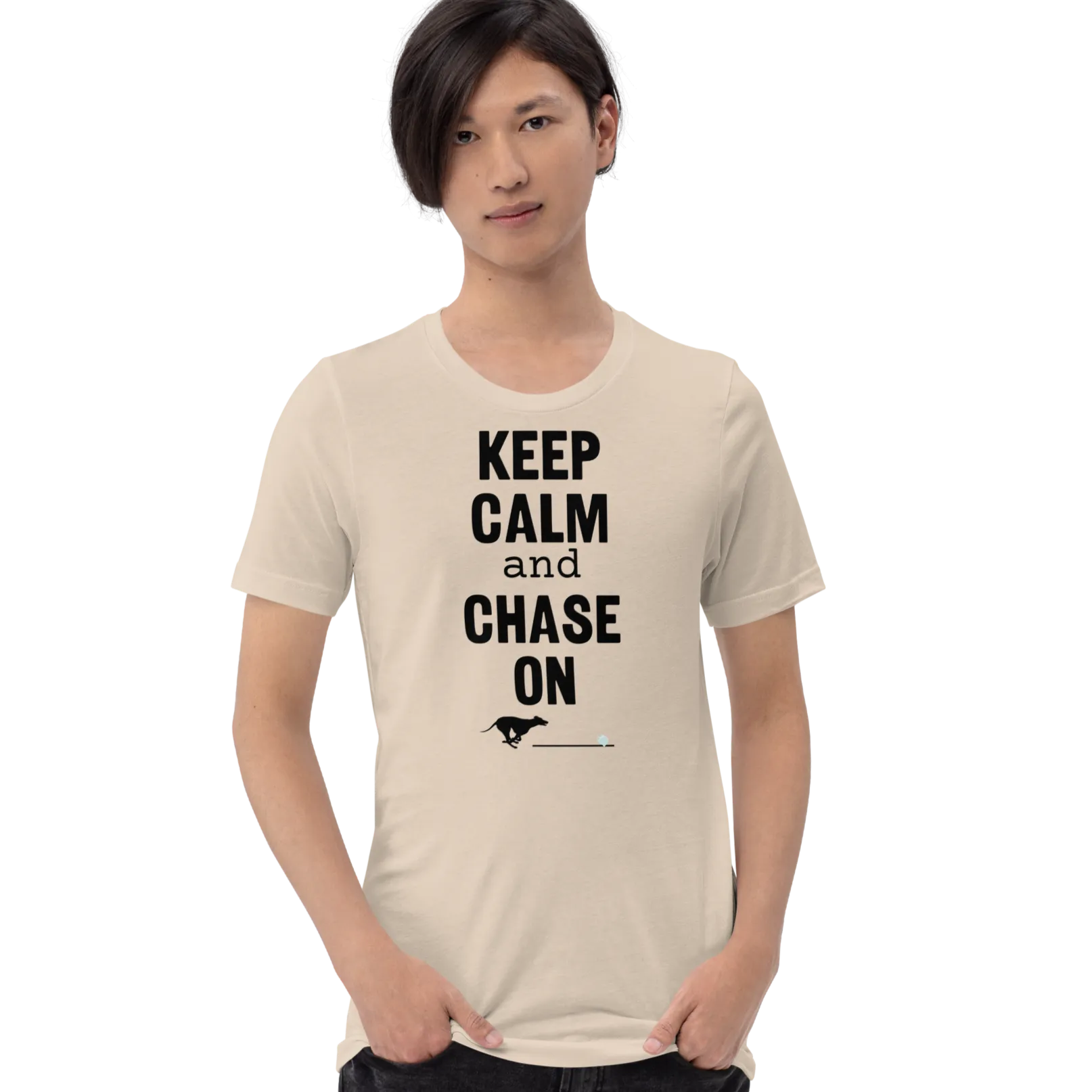 Keep Calm & Chase On Lure Coursing T-Shirts - Light