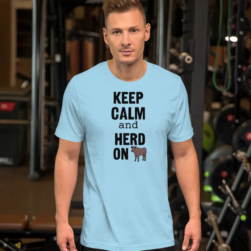 Keep Calm and Cattle Herd On T-Shirts - Light