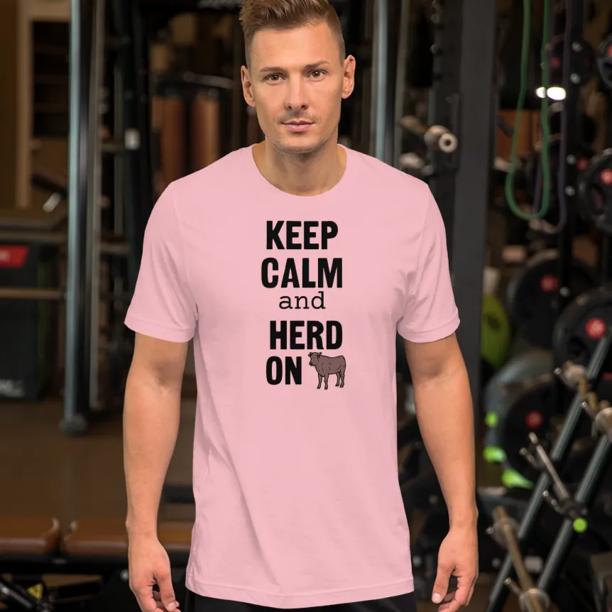Keep Calm and Cattle Herd On T-Shirts - Light