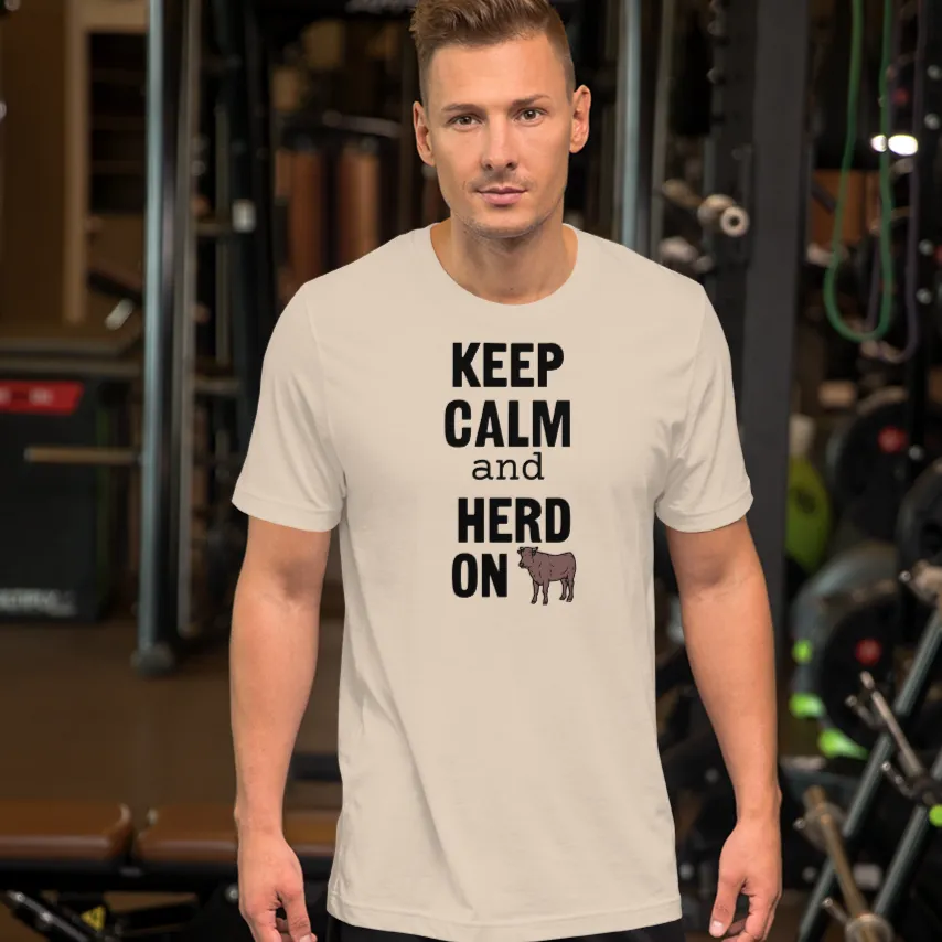 Keep Calm and Cattle Herd On T-Shirts - Light