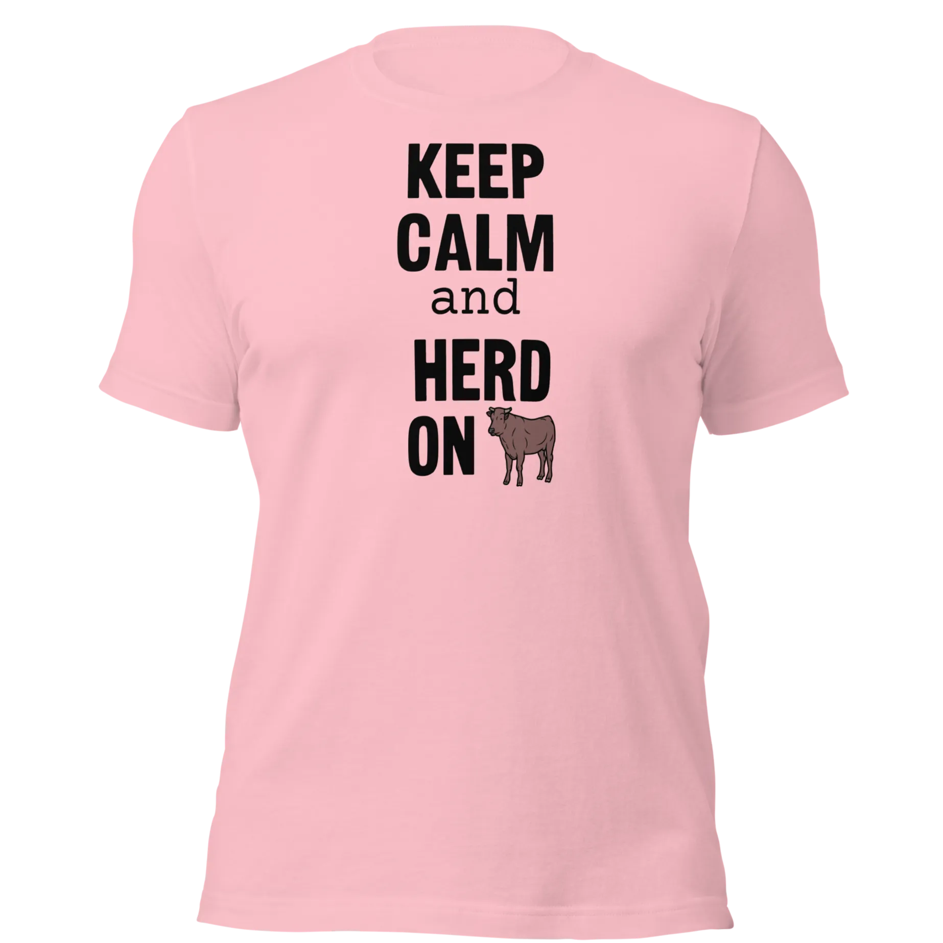 Keep Calm and Cattle Herd On T-Shirts - Light