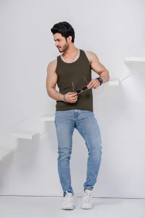 Khaki Green Organic Vest