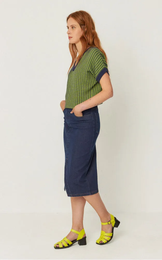 Kloe Sweater Multicolour Acid Green