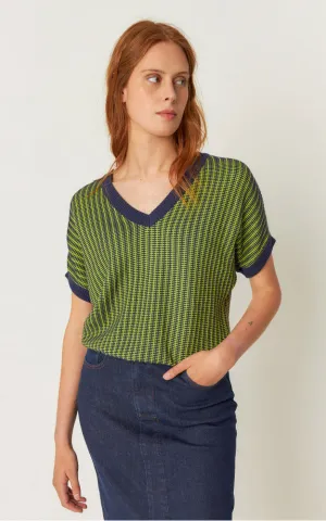 Kloe Sweater Multicolour Acid Green